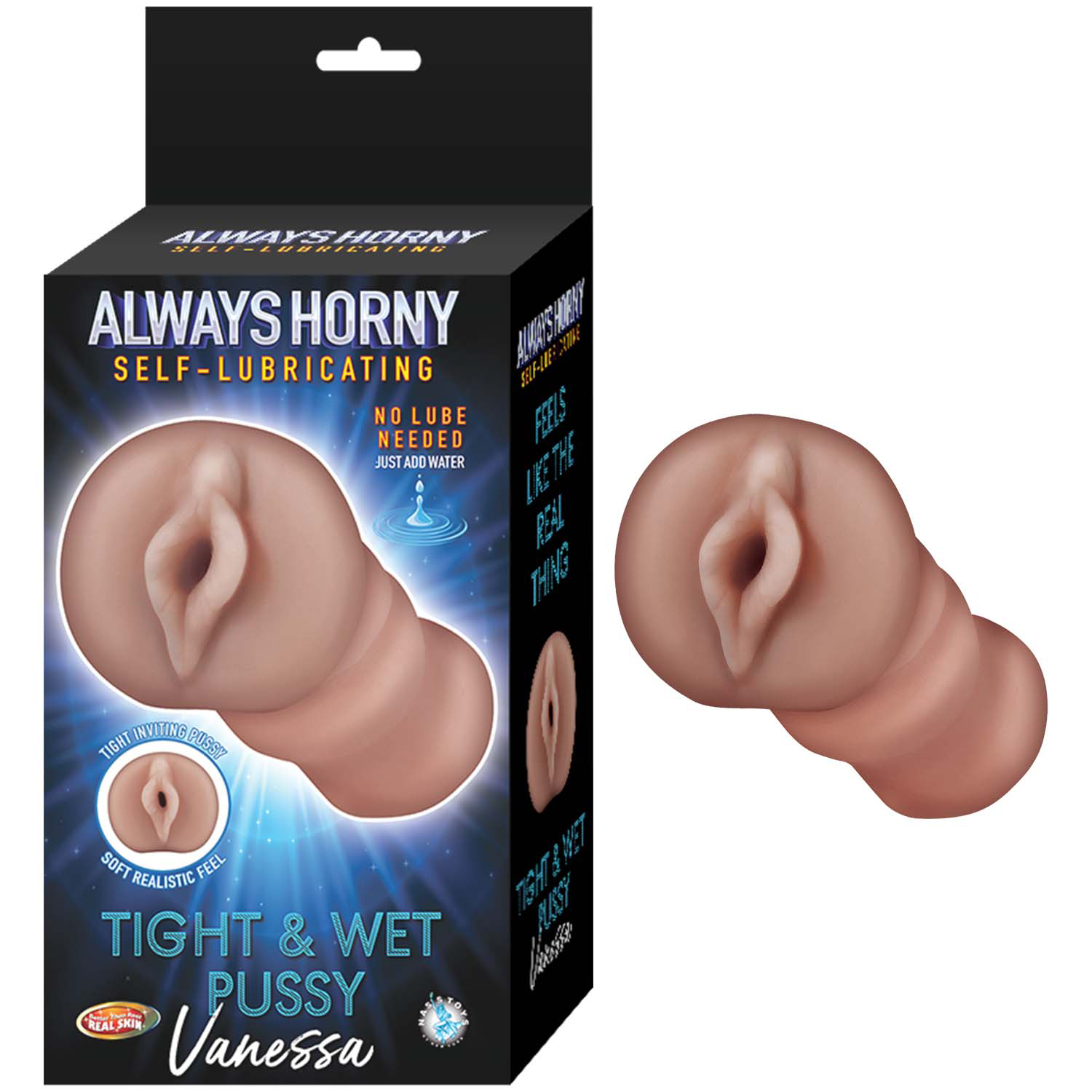 Nasstoys - Always Horny Self-Lubricating Masturbator Vanessa Dark - Masturbation Aids for Males