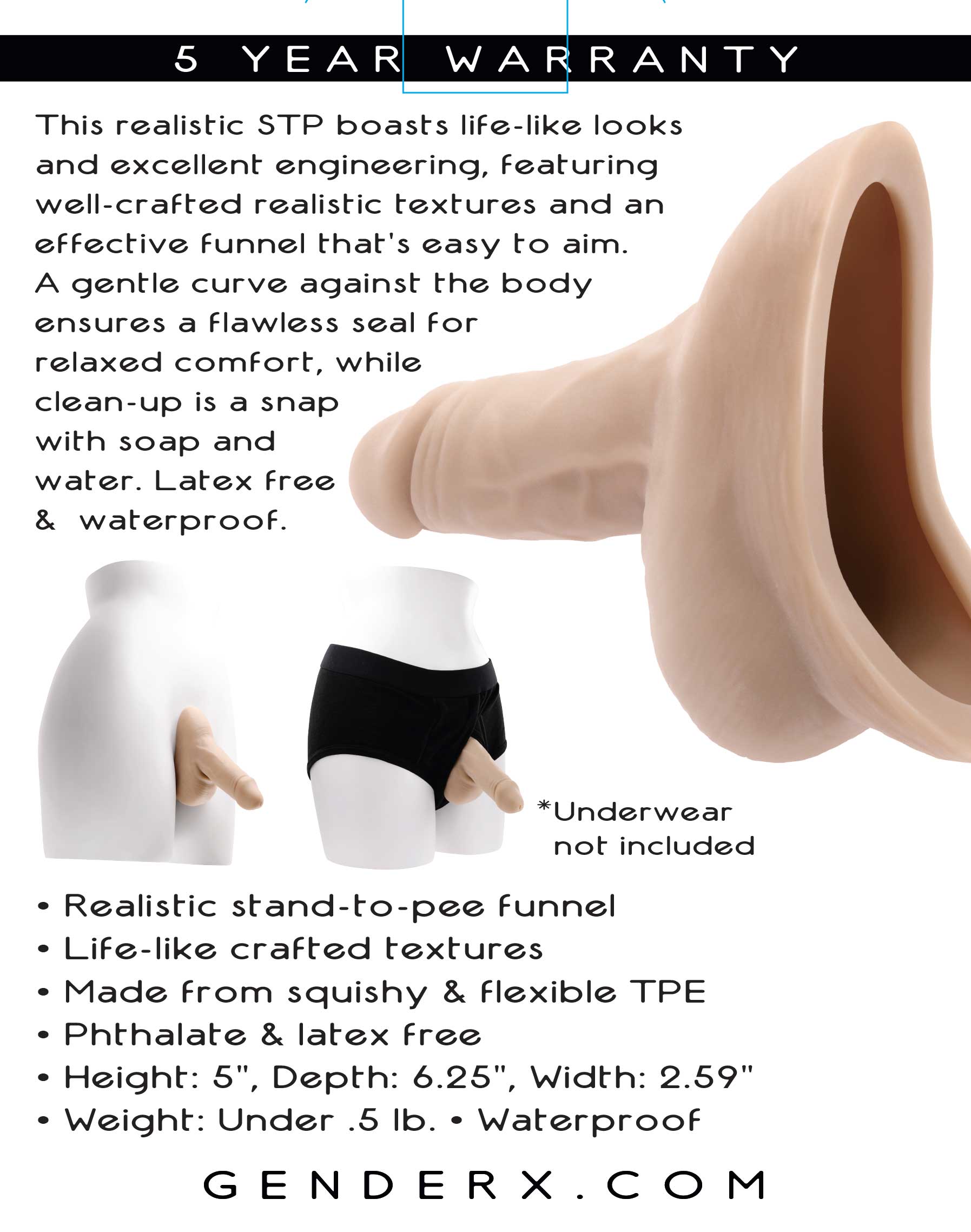 Evolved Novelties - Stand to Pee - Light - Masturbation Aids for Males
