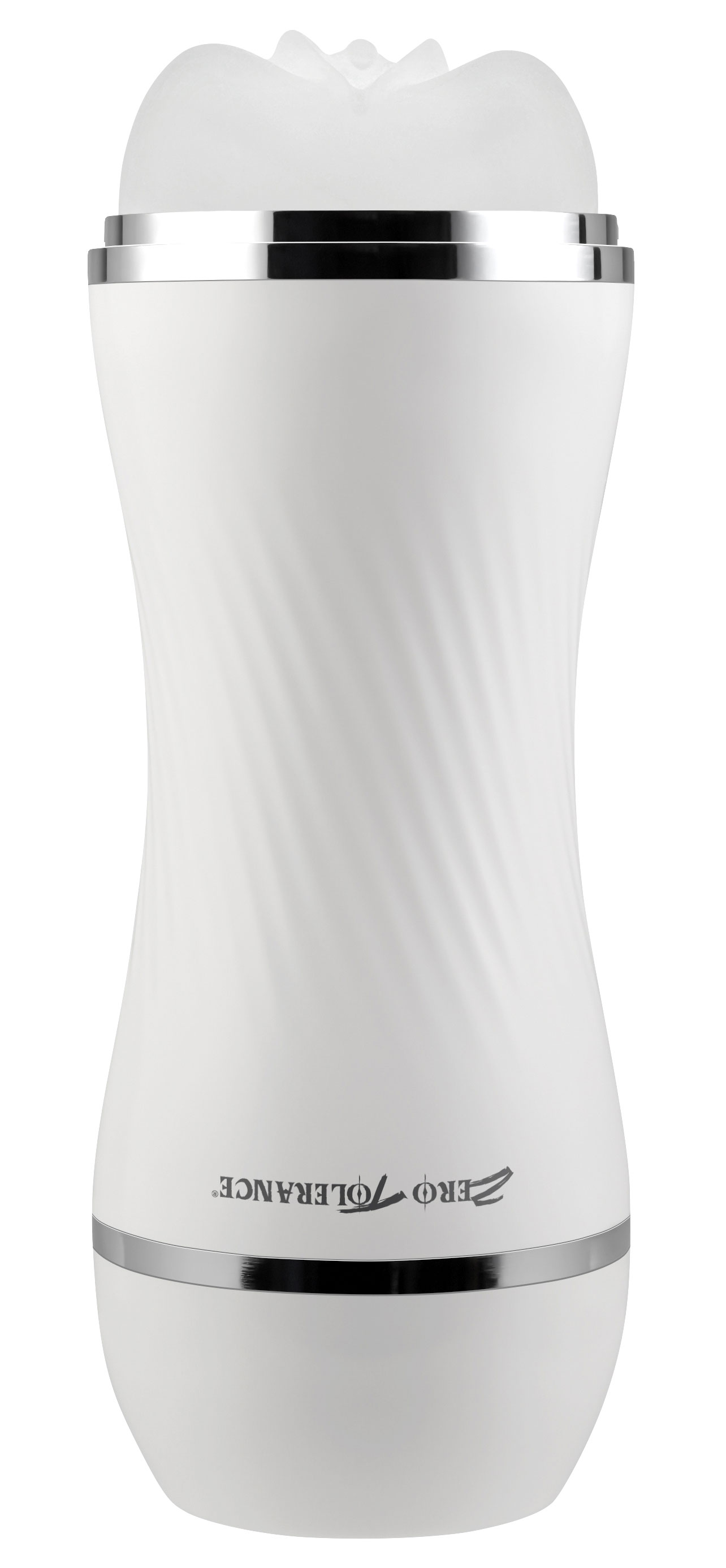 Zero Tolerance - Zero Tolerance Double Dip Dual-Ended Realistic Stroker with Movie Download White - Masturbation Aids for Males - TPE/TPR/Elastomers