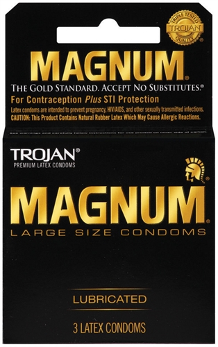 Paradise Marketing - Trojan Magnum - 3 Pack - Condoms