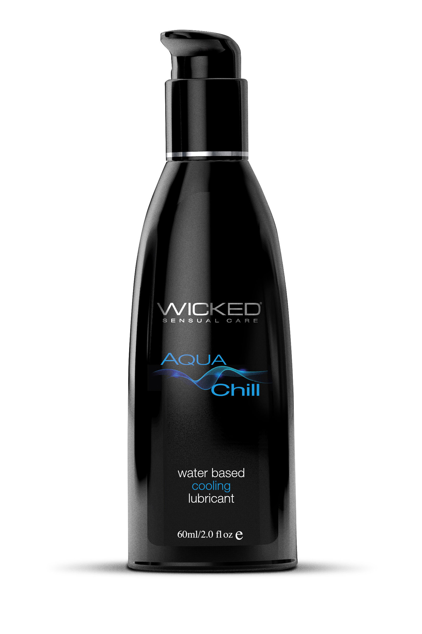 Wicked - Wicked Aqua Chill Water-Based Cooling Lubricant 2 oz. - Lubricants, Creams & Glides - Liquid