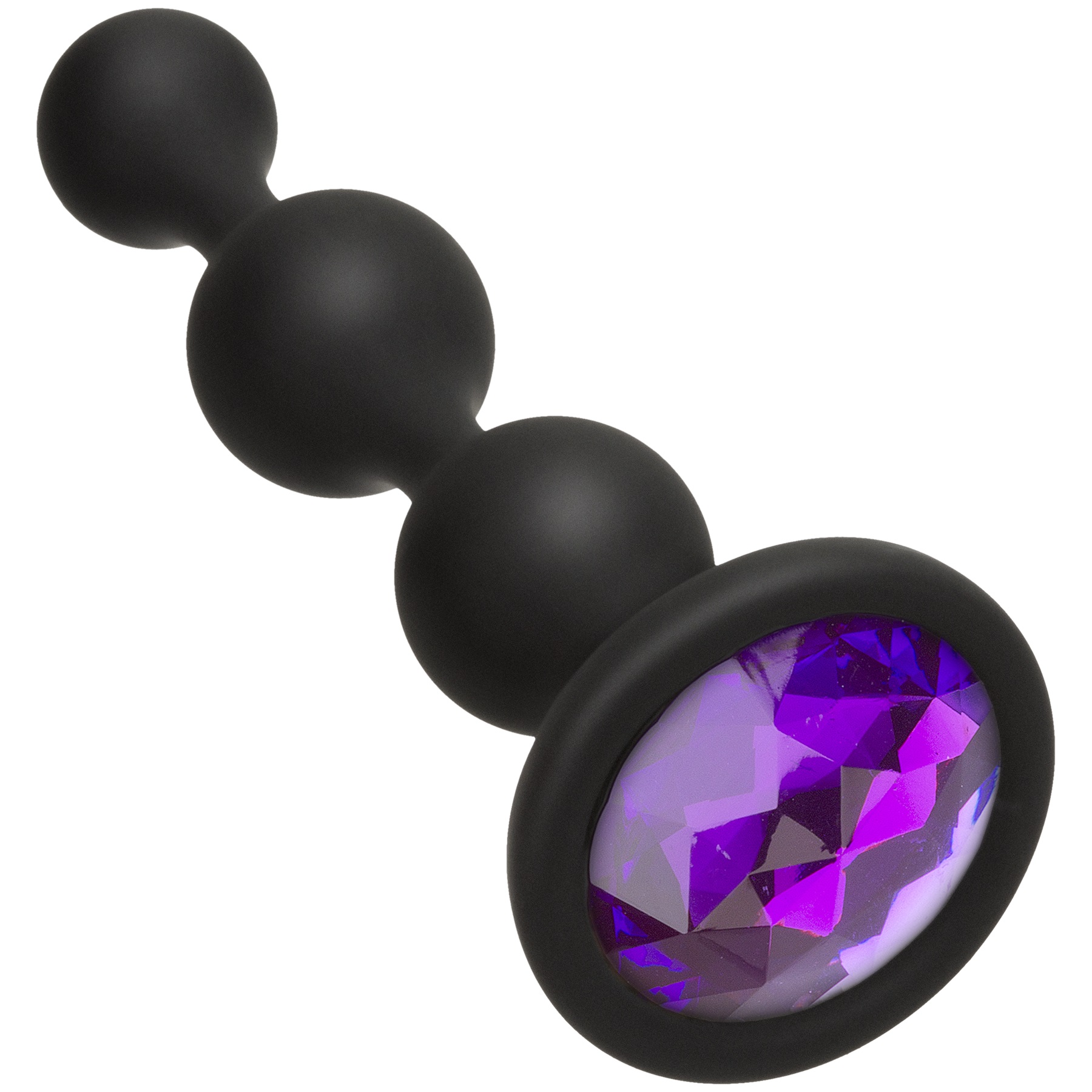 Doc Johnson - Booty Bling - Wearable Silicone Beads - Purple - Anal Toys & Stimulators