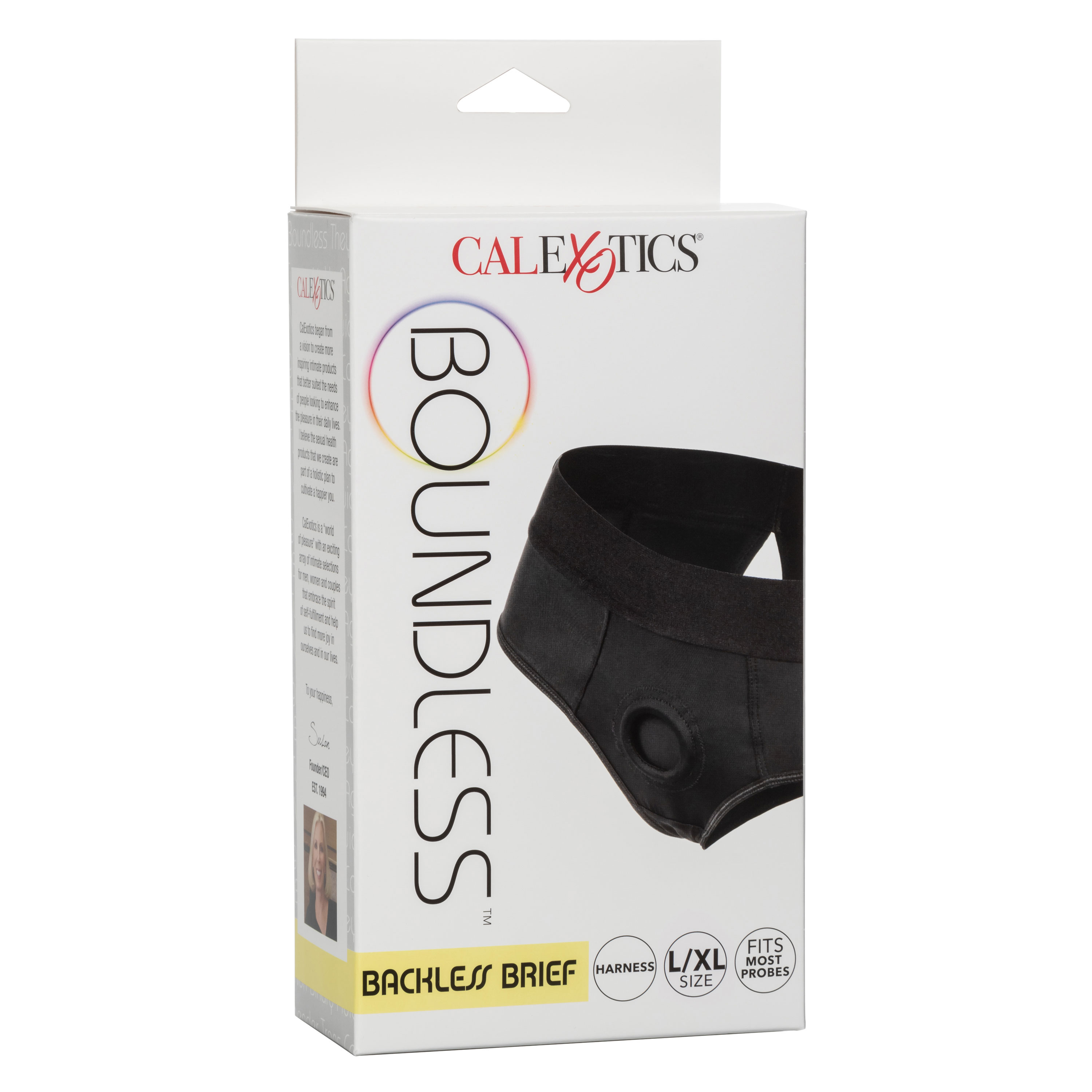 CalExotics - Boundless Backless Brief - L/xl - Black - Harnesses & Strap-Ons