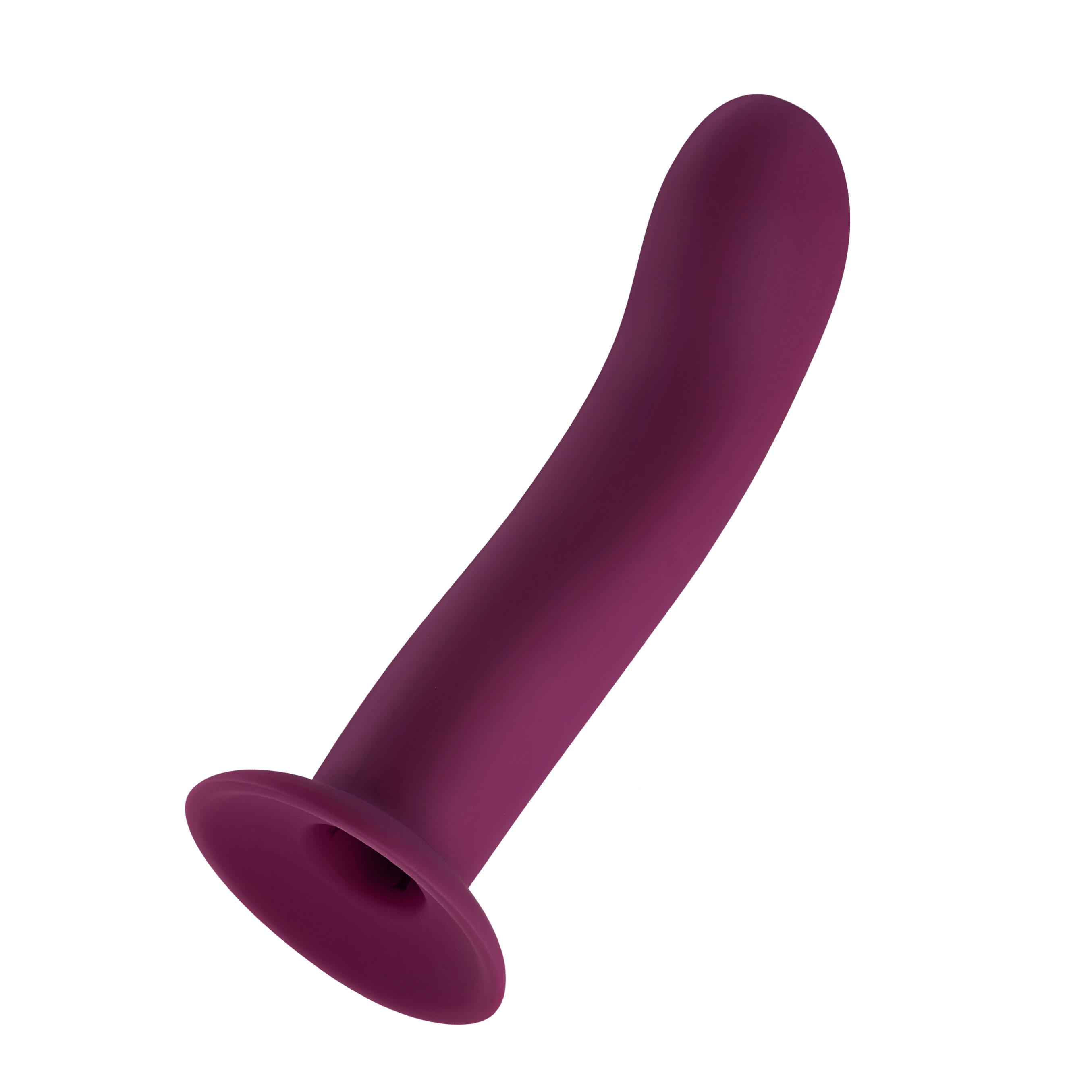 FemmeFunn FemmeFunn Versa S Sleeve Curved Silicone Sleeve with Suction Cup Dark Fuchsia