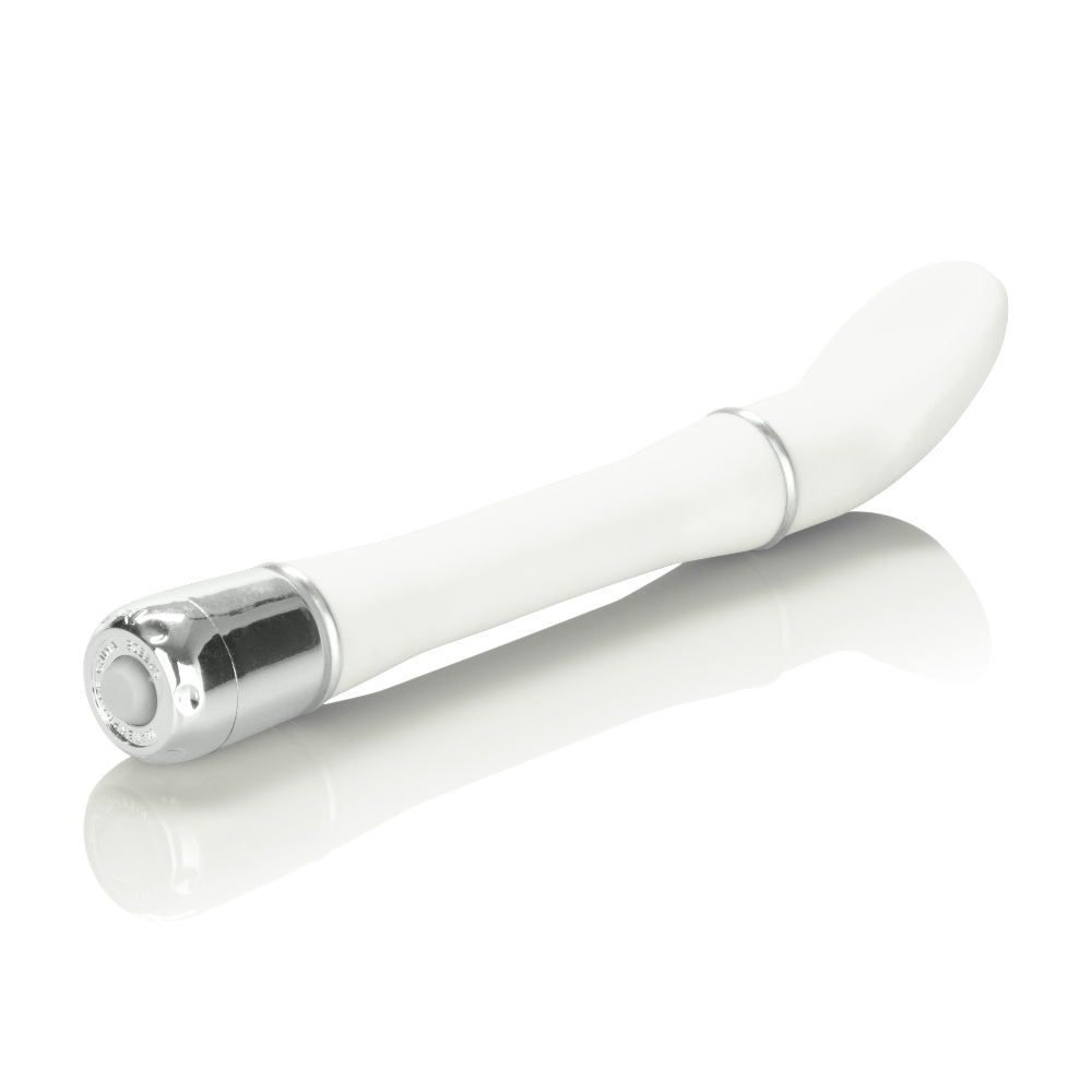 CalExotics - Lulu Satin Scoop Vibe - White - Vibrators