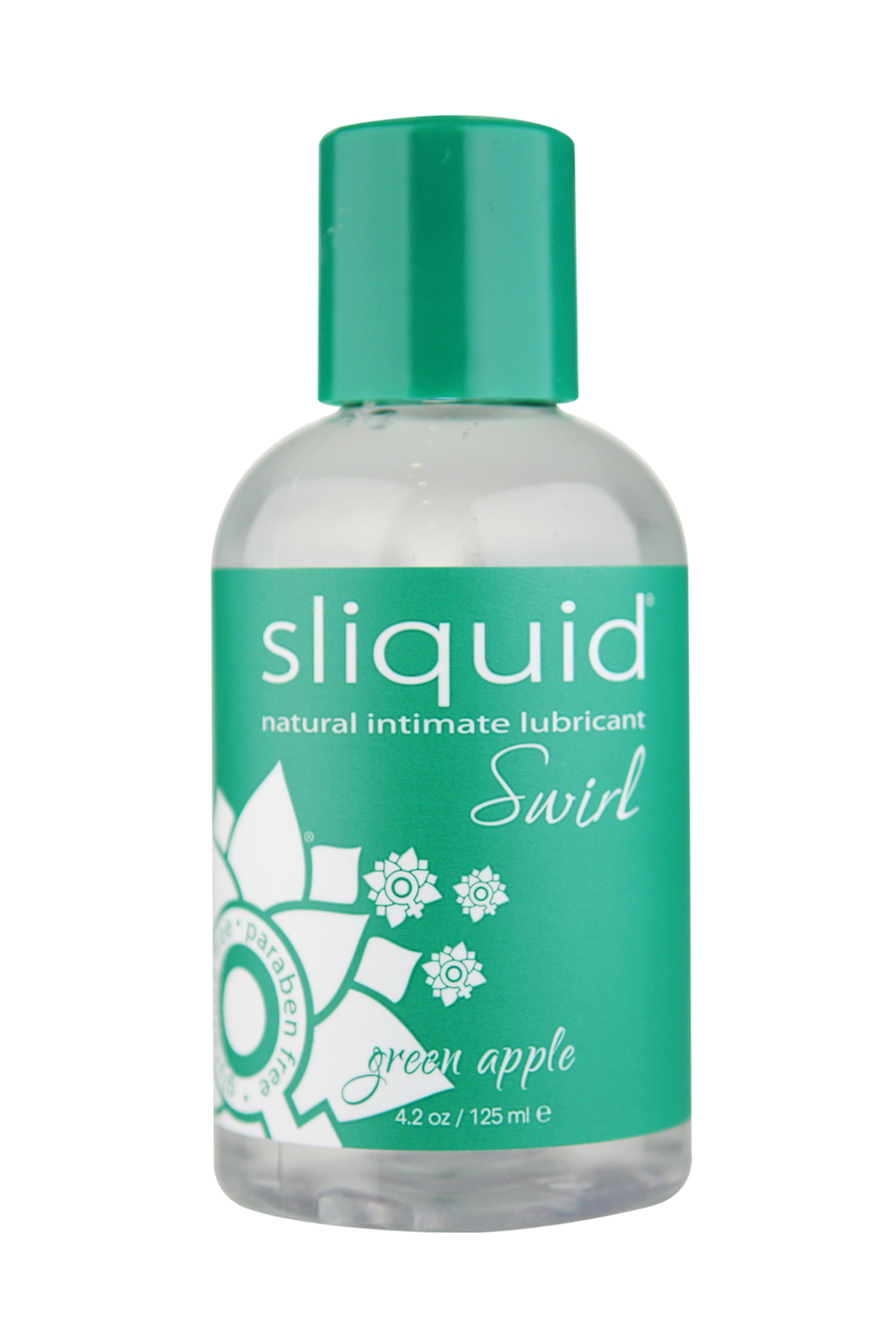Sliquid - Naturals Swirl - Green Apple - 4.2 Fl. Oz. (124 ml) - Lubricants, Creams & Glides