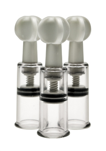 XR Brands - Max Twist Clit and Nipple Triple Sucker Set - Nipple Stimulators