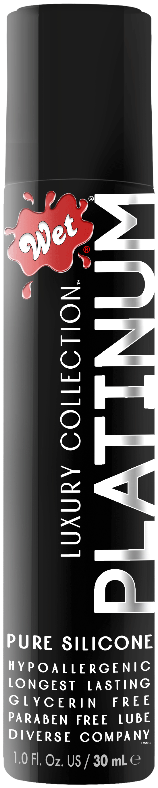 Wet - Wet Platinum Luxury Silicone Lubricant - 1 Fl. Oz. - Lubricants, Creams & Glides