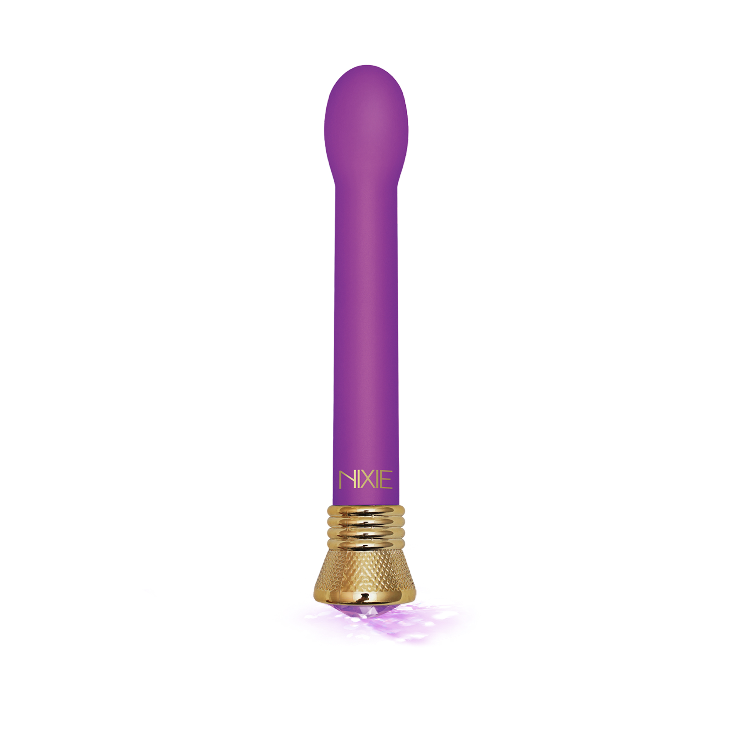 Global Novelties - Nixie Mystic Wave Satin Bulb Vibe - Amethyst - Vibrators - ABS
