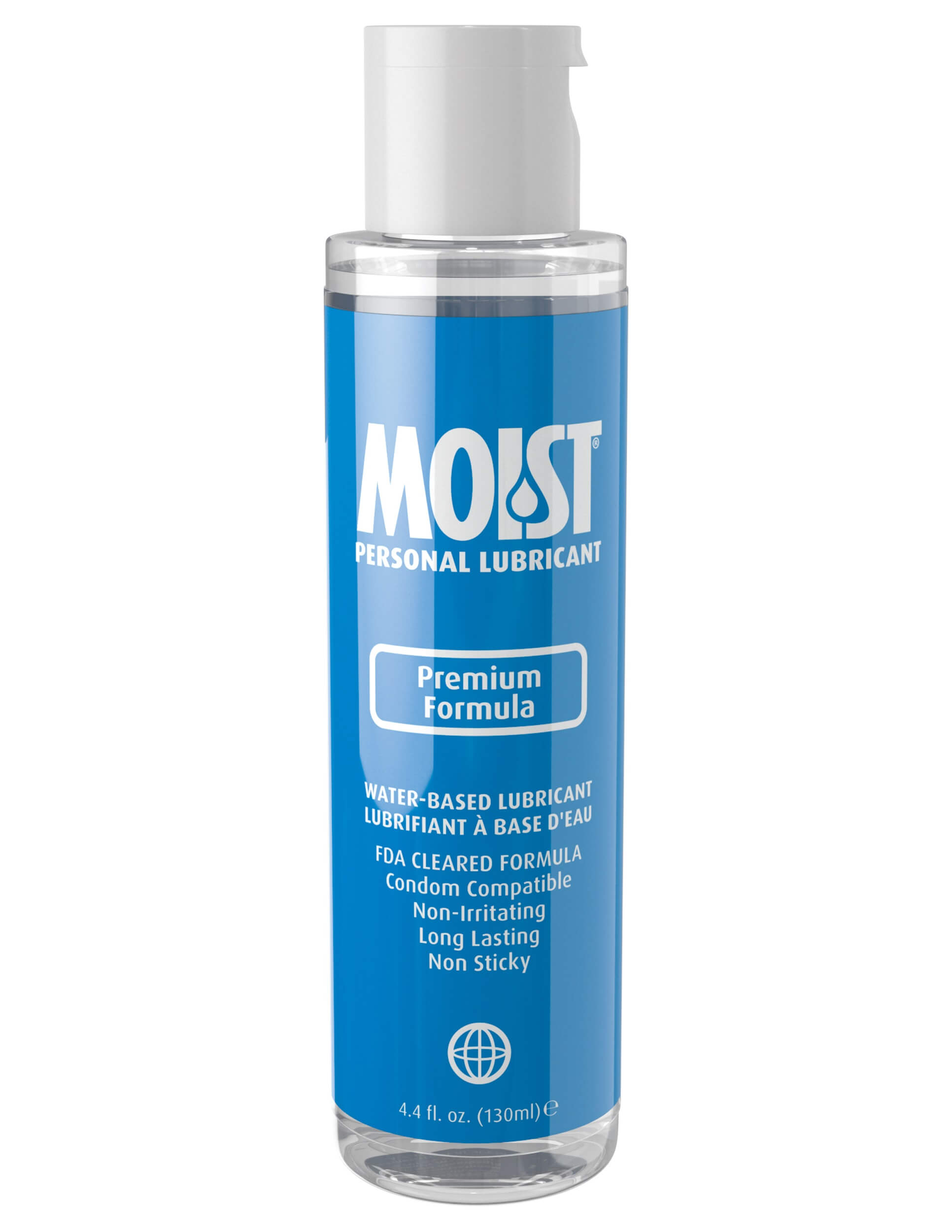 Pipedream - Moist Personal Lubricant - Premium Formula 4.4 Oz - Lubricants, Creams & Glides