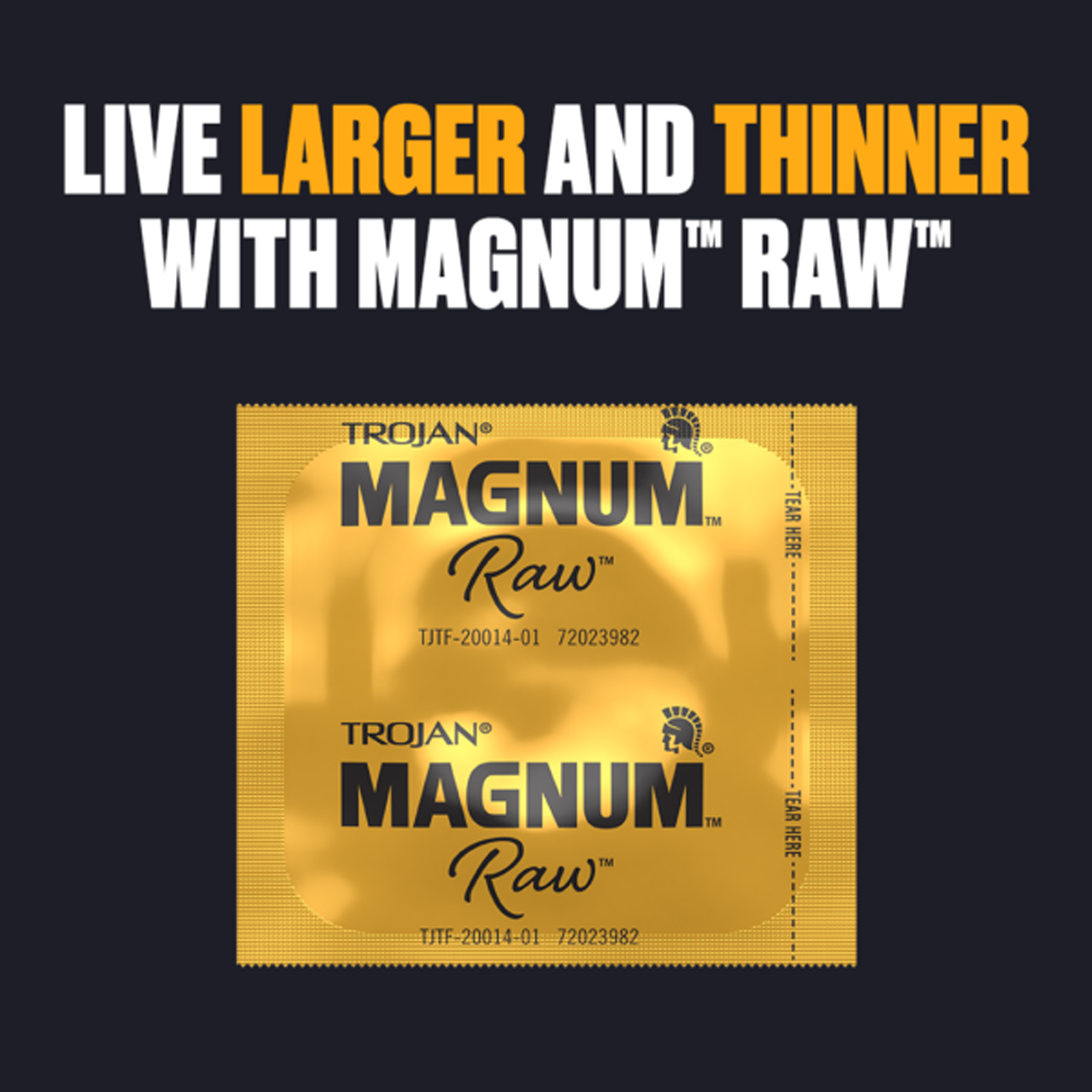 Paradise Marketing - Trojan Magnum Raw 3 Ct Condoms - Condoms