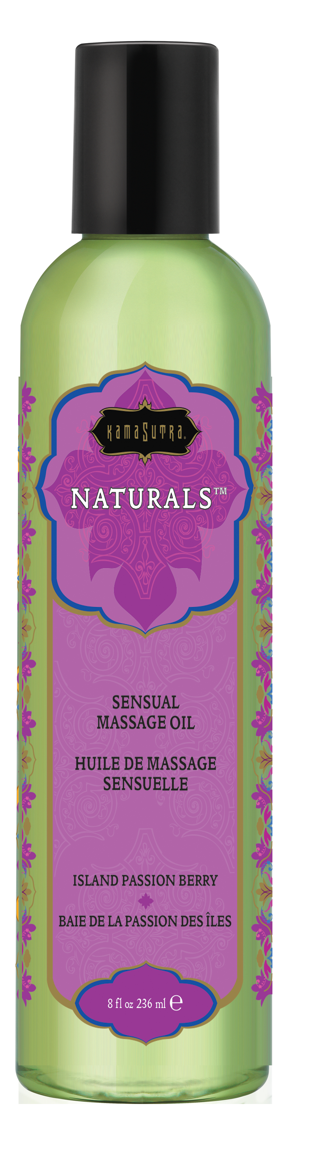Kama Sutra - Naturals Massage Oil - Island Passion Berry - 8 Fl. Oz. - Bath & Body