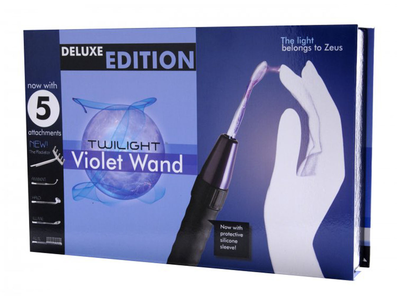 XR Brands - Zeus Deluxe Edition Twilight Violet Wand Kit - Bondage & Fetish Toys