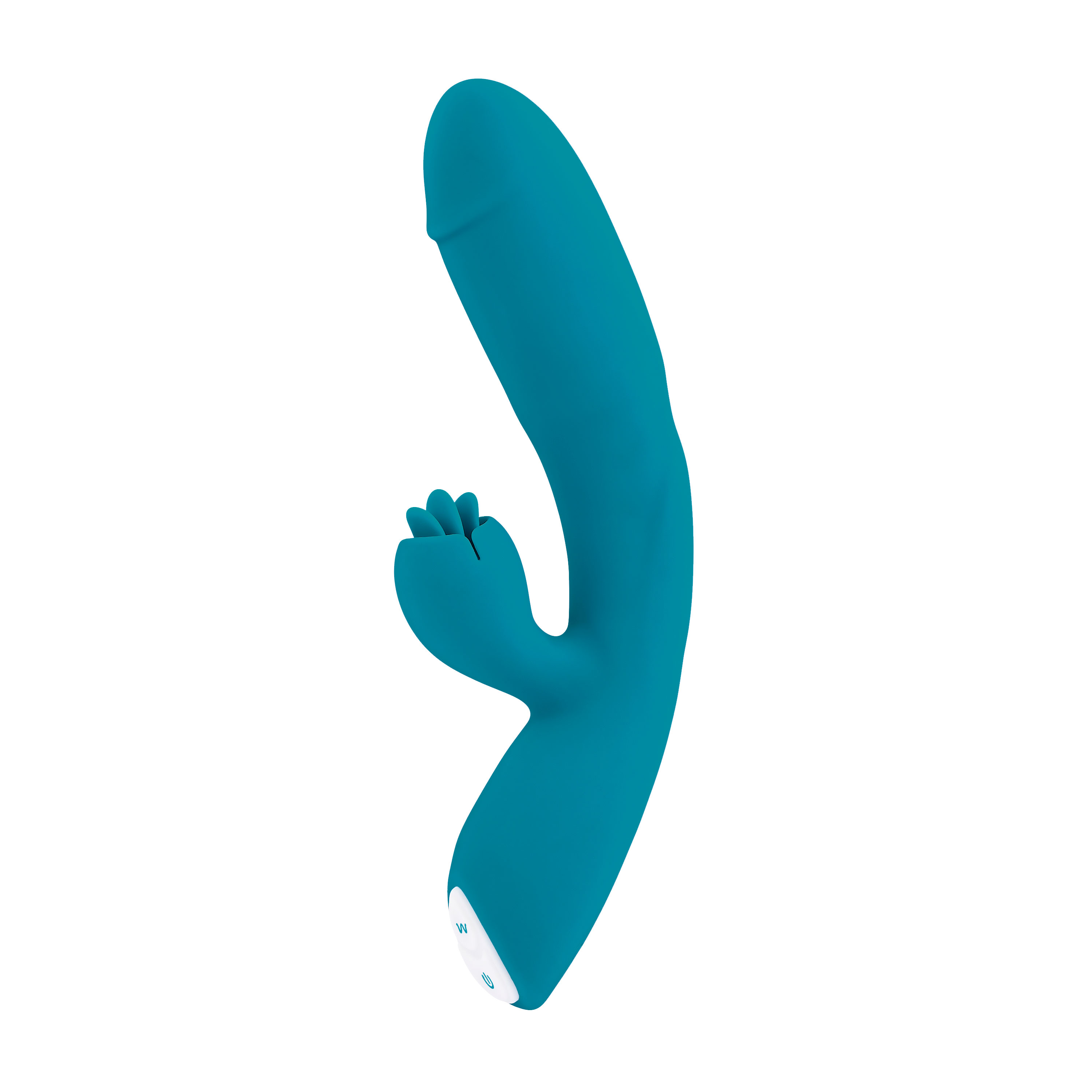 Evolved - Evolved Fierce Flicker Rechargeable Dual Stim Vibe Silicone Teal - Vibrators - Silicone