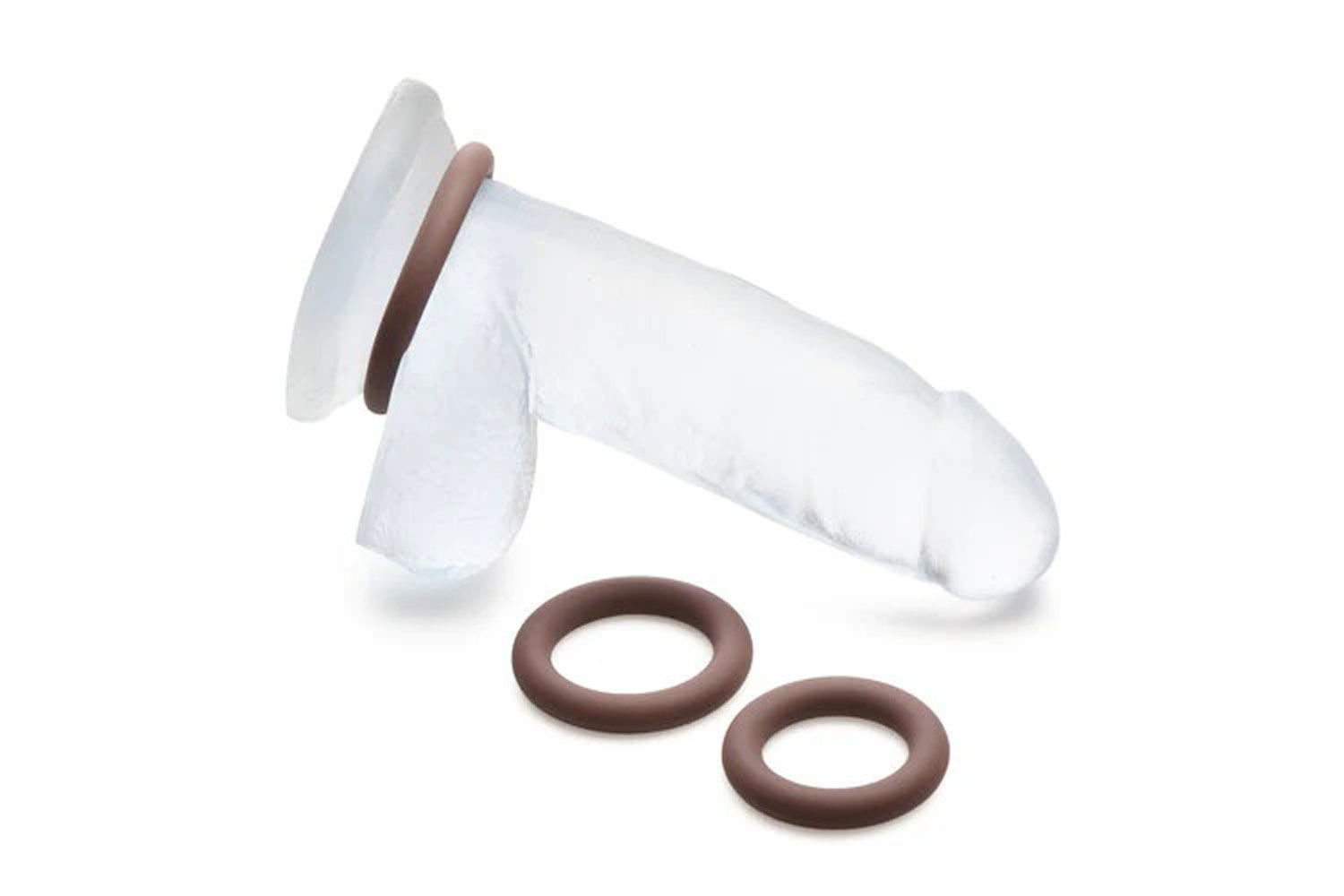 Curve Toys - Jock Silicone Cock Ring Set in - Dark - Cockrings