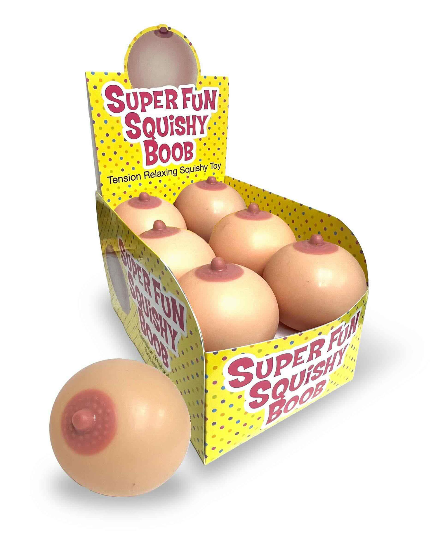 Little Genie - Super Fun Squishy Boobs Display 12 Ct. - Bachelor & Bachelorette Items