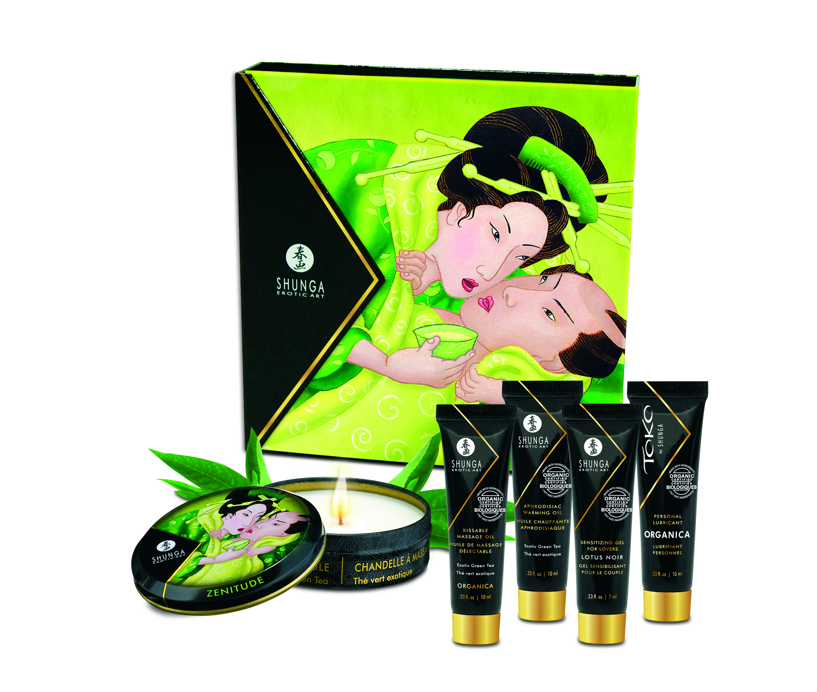 Shunga - Geisha's Secrets Gift Set - Organica - Exotic Green Tea - Bath & Body