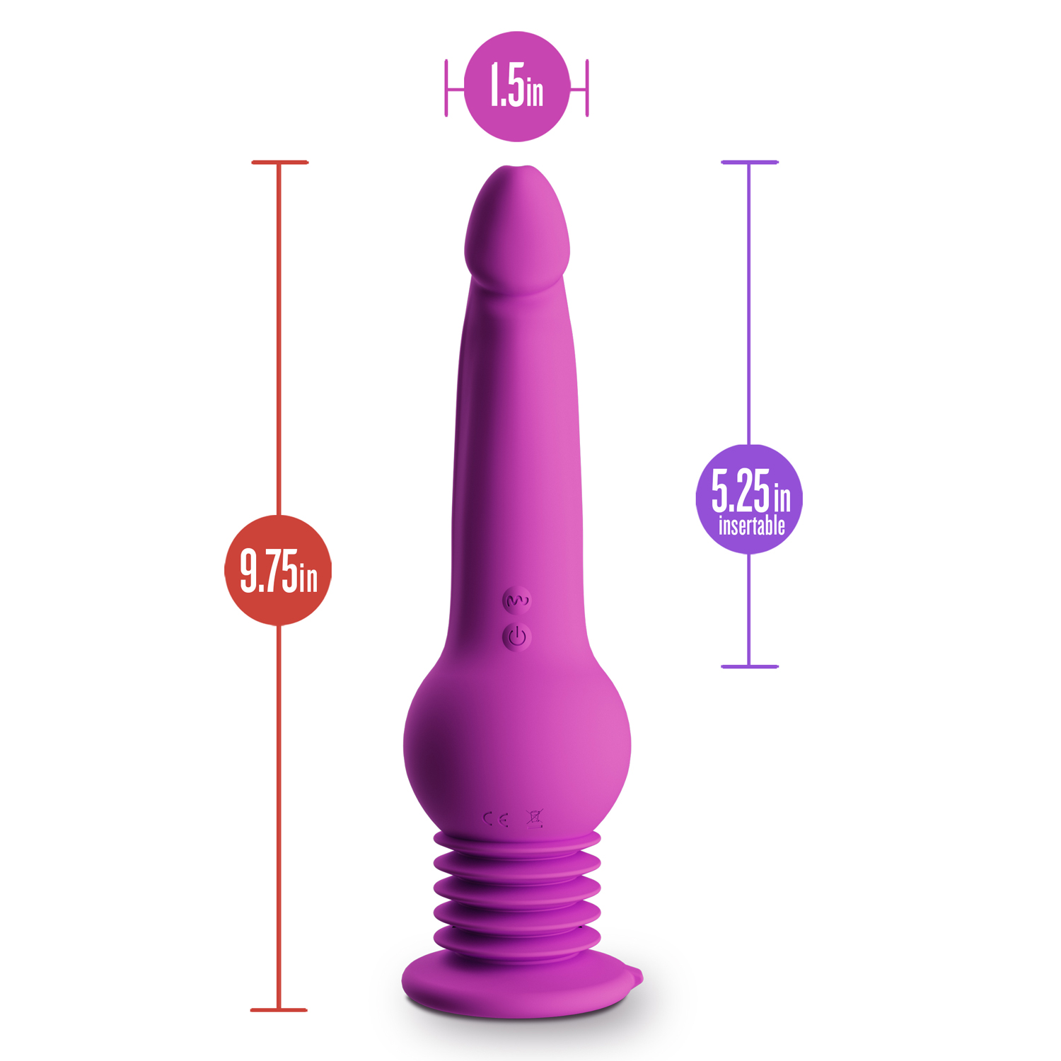 Blush Impressions New York Gyroquake Dildo Purple
