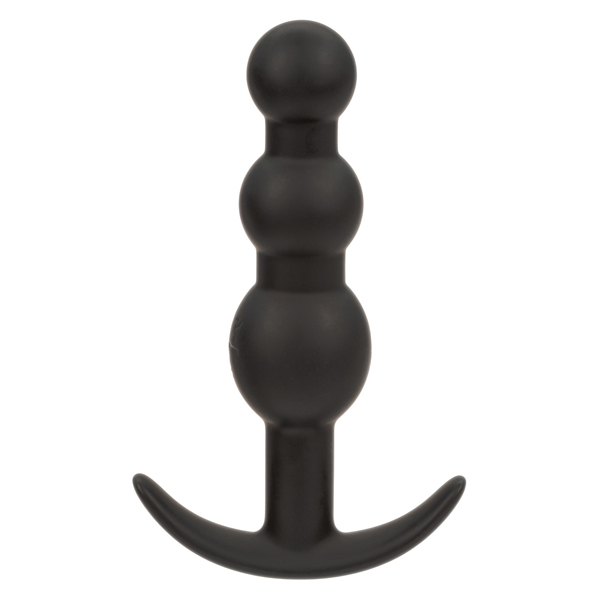 CalExotics - Boundless Vibrating X5 Beaded Plug - Black - Anal Toys & Stimulators