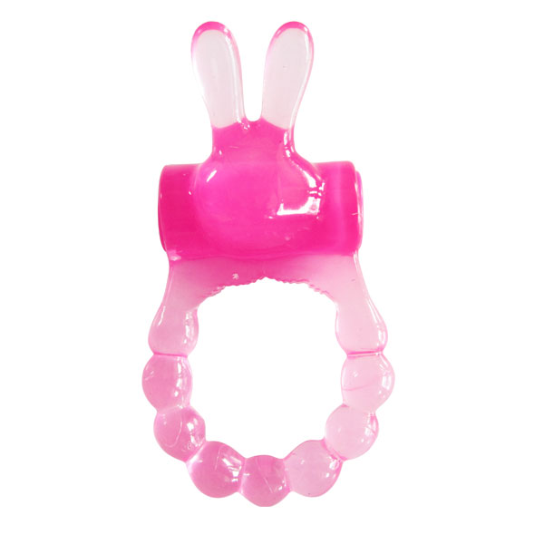 Top Cat Toys - Vibrating Bunny Ring - Pink - Clit Stimulators