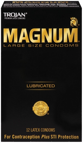 Paradise Marketing - Trojan Magnum - 12 Pack - Condoms