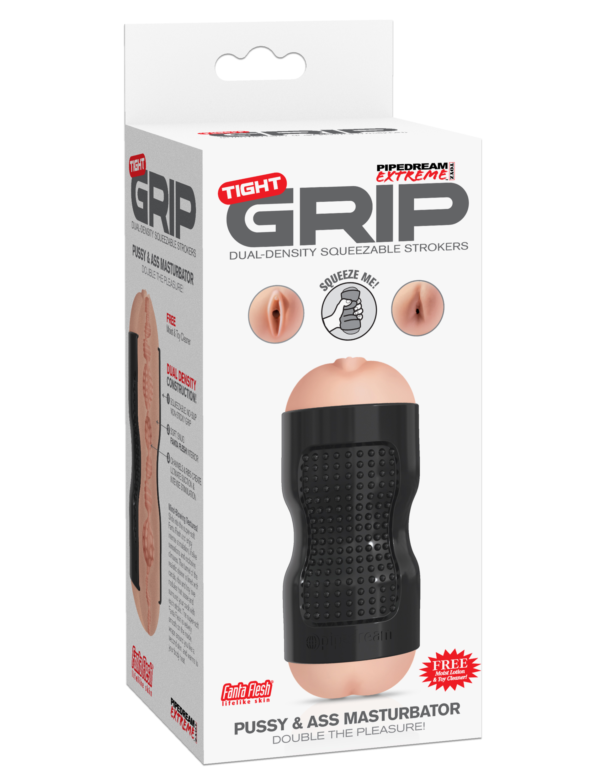 Pipedream - Pipedream Extreme Tight Grip Pussy and Ass Masturbator - Masturbation Aids for Males