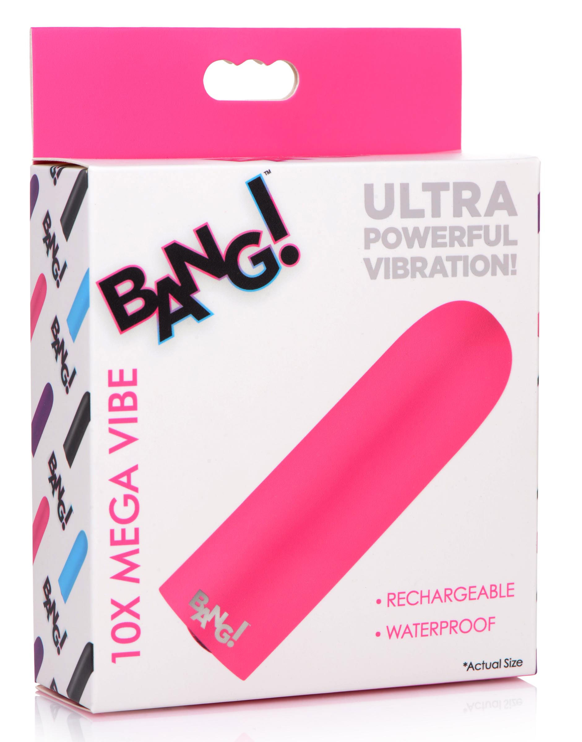 XR Brands - 10x Mega Vibrator - Pink - Clit Stimulators