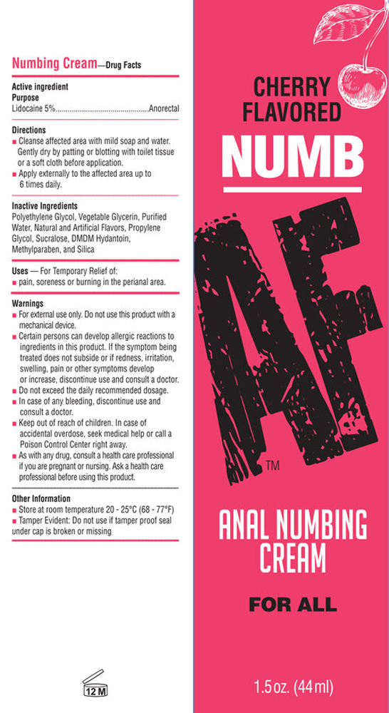 Little Genie - Numb Af - Anal Desensitizer Gel - Cherry - 1.5 Fl Oz - Lubricants, Creams & Glides