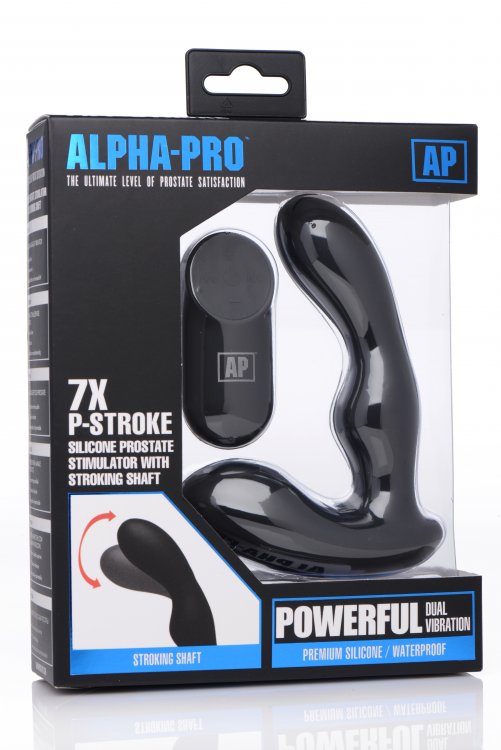 XR Brands - 7x P-Milker Silicone Prostate Stimulator With Milking Bead - Anal Toys & Stimulators
