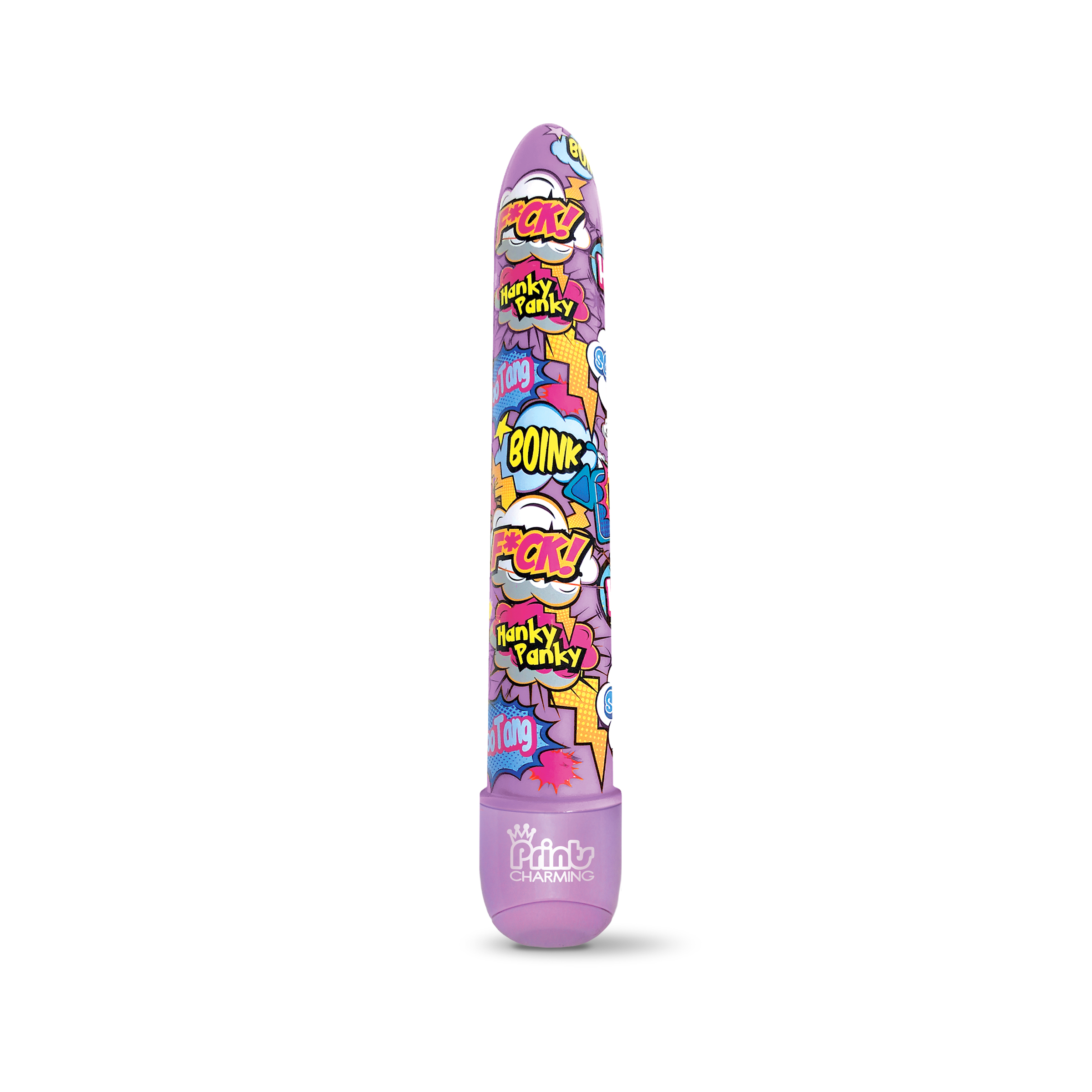 Global Novelties - Prints Charming Pop Tease 7" Classic Vibe - F*ck - Purple - Vibrators - ABS