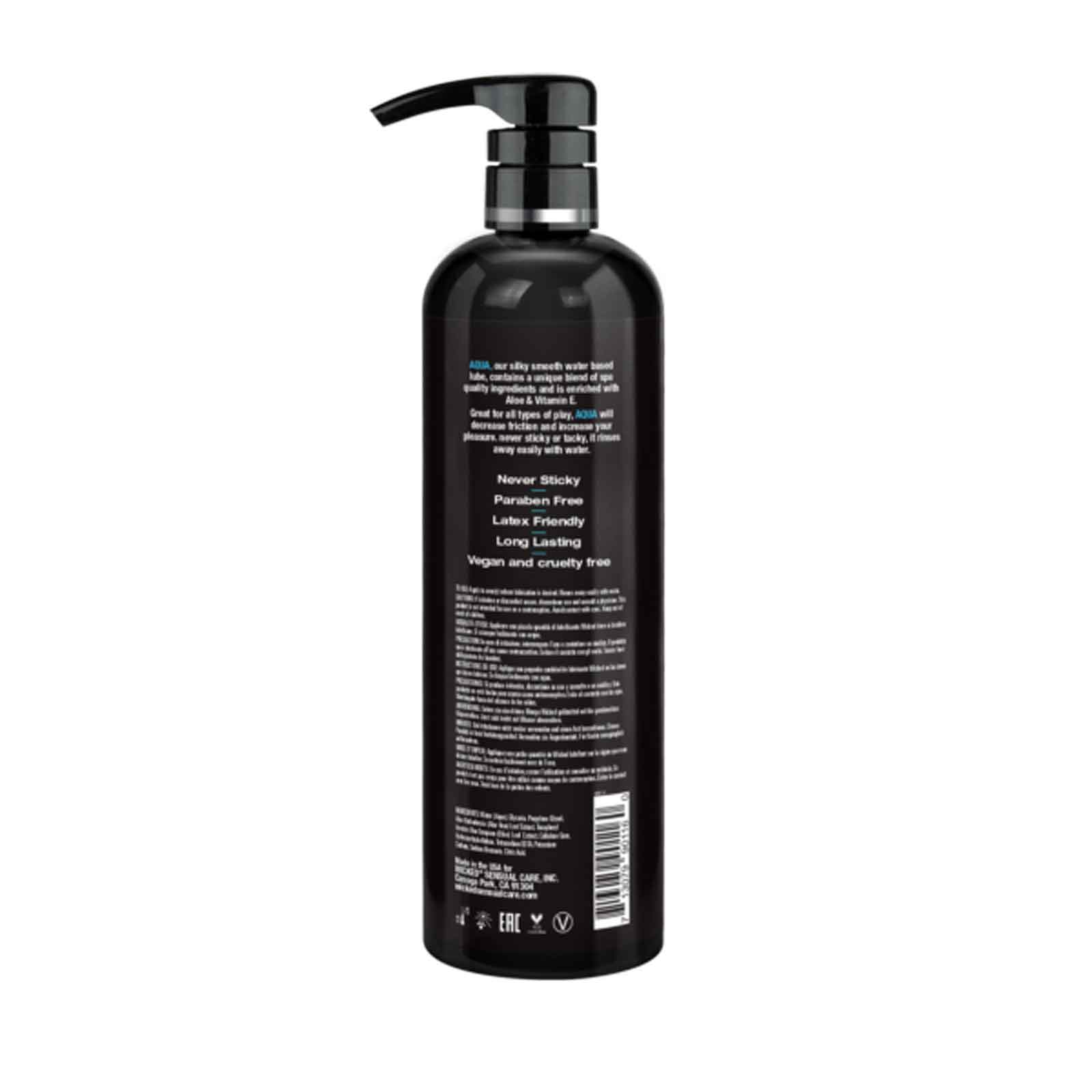 Wicked Sensual Care - Aqua Lube Water Based 16 Oz - Lubricants, Creams & Glides - Liquid