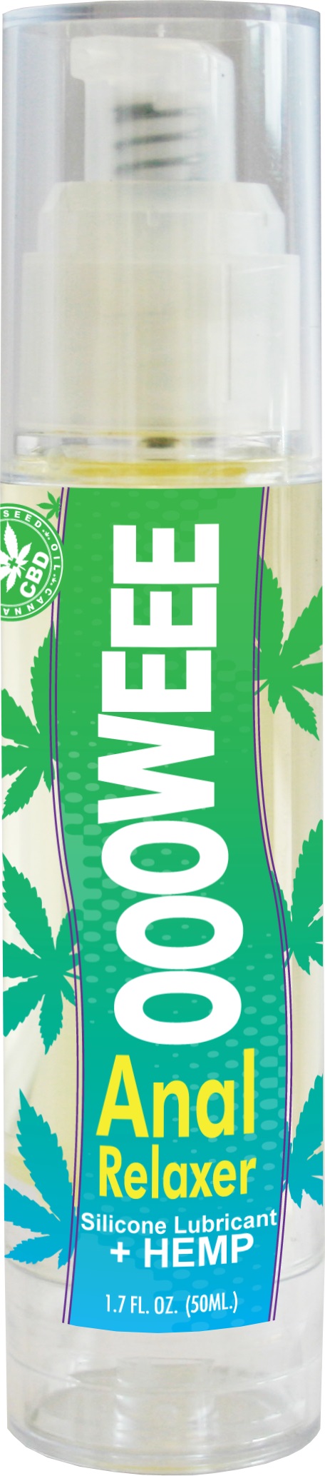 Body Action - Oooweee Anal Relaxer Silicone Lubricant Plus Hemp - 1.7 Fl. Oz. / 50 ml - Lubricants, Creams & Glides
