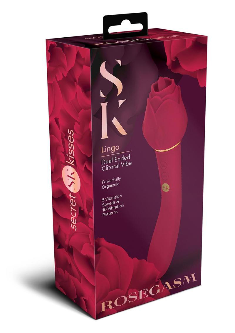 XGEN - Secret Kisses Rosegasm Lingo - Red - Clit Stimulators