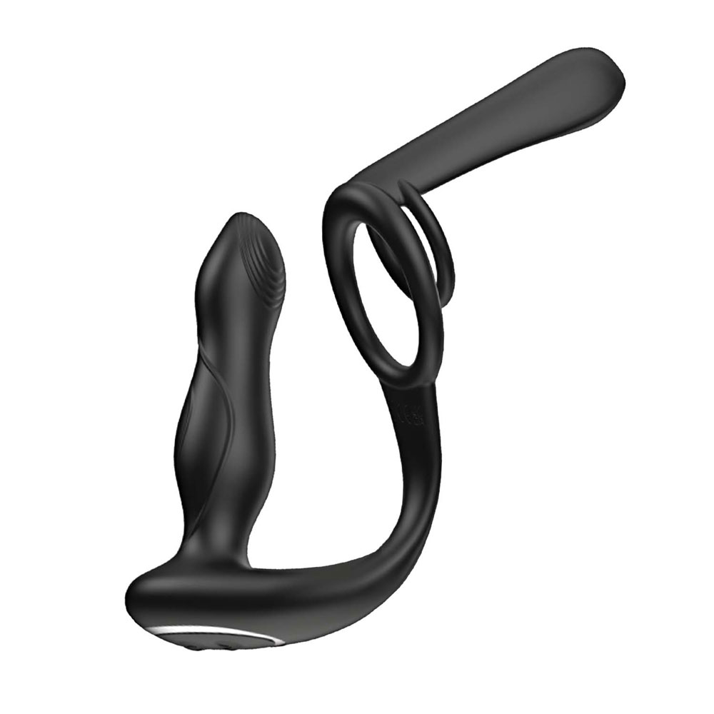 Nasstoys - Enhancer Vibro Plug and Penis Sheath - Black - Cockrings