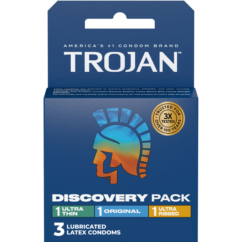 Paradise Marketing - Trojan Discovery Pack 3 Count - Condoms