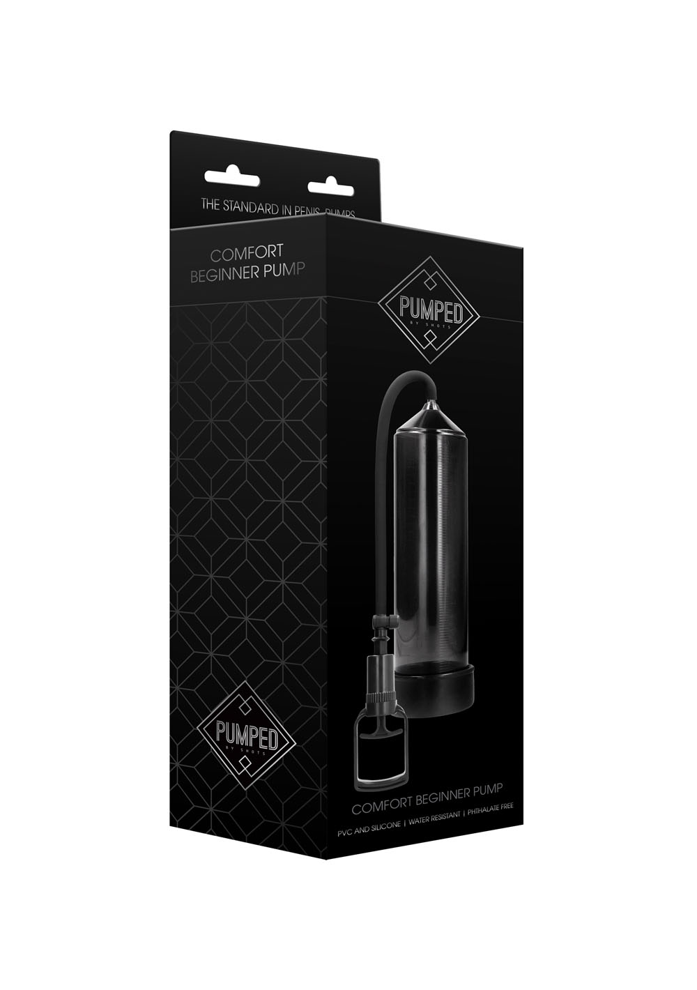 Shots - Pumped Comfort Beginner Penis Pump Black - Pumps & Enlargers - Silicone