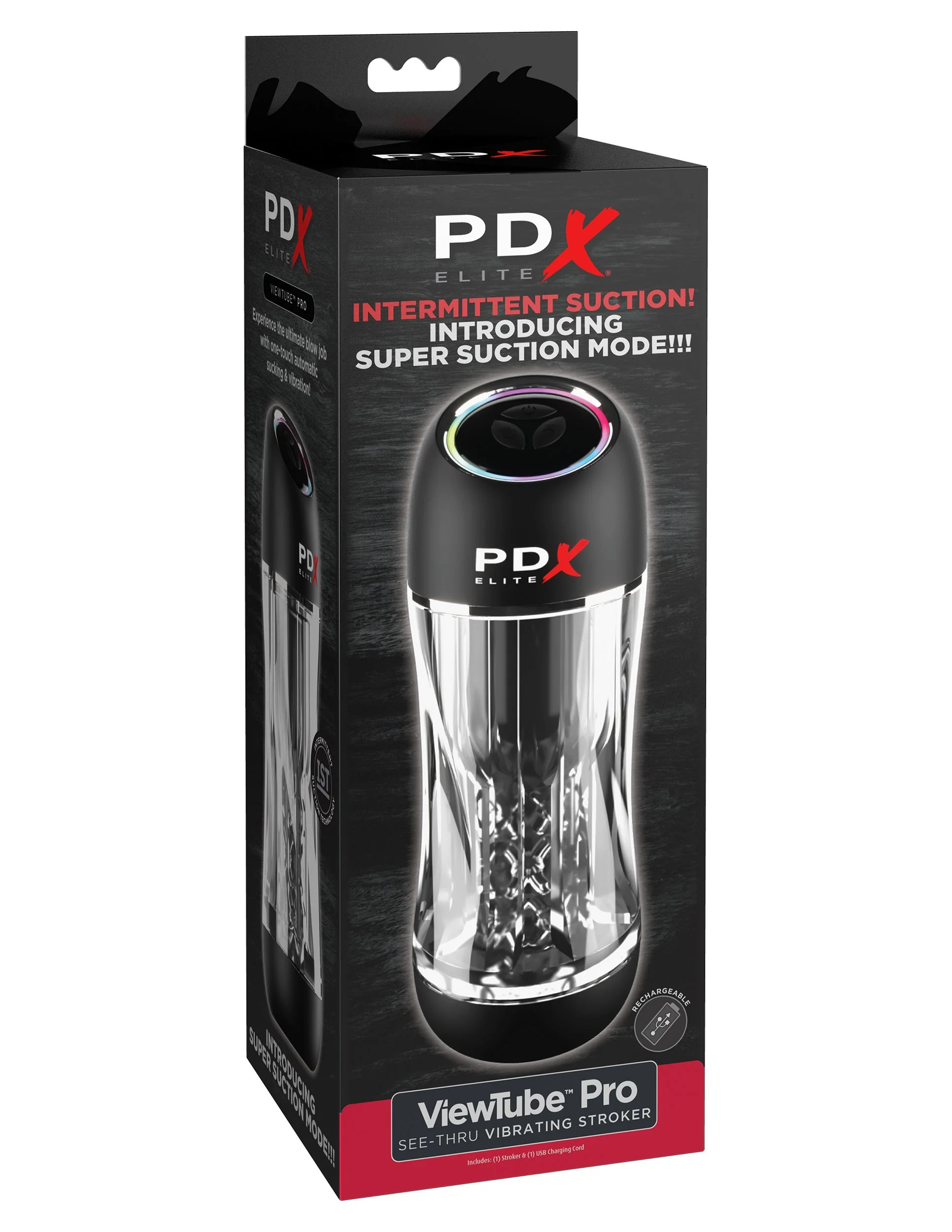 Pipedream - Pdx Elite Viewtube Pro - Black/clear - Masturbation Aids for Males