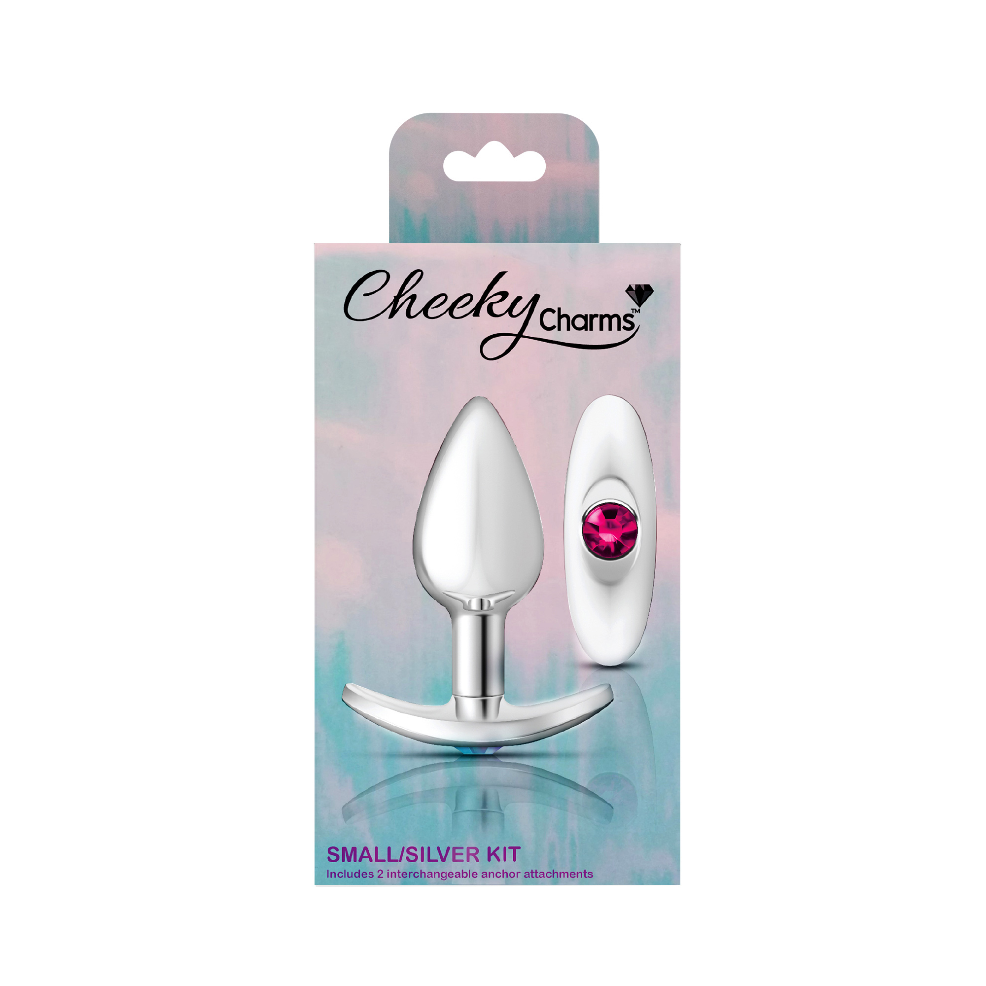 Viben - Silver Anchor Buttplug Kit - Clear Iridescent/pink - Anal Toys & Stimulators