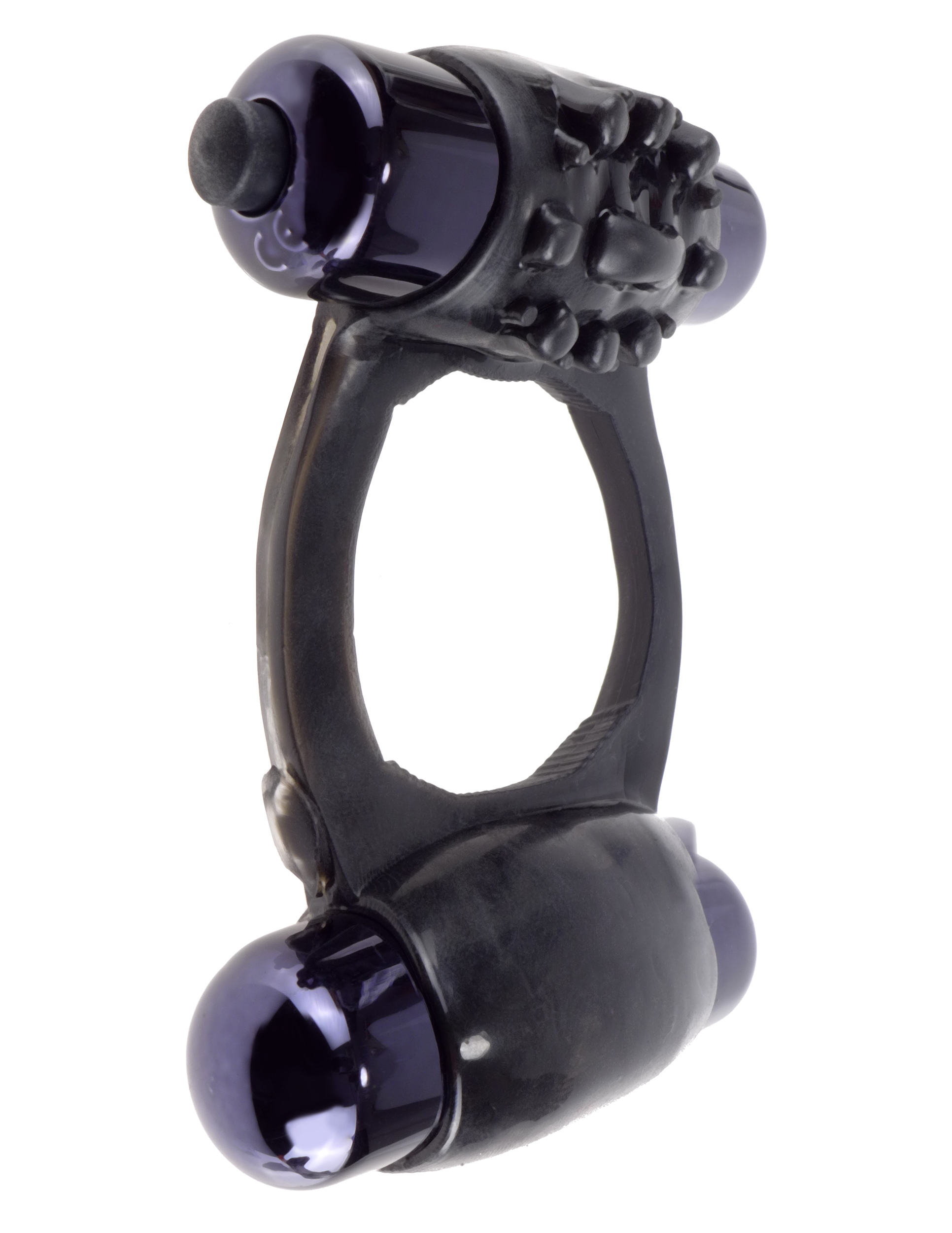 Pipedream - Fantasy C-Ringz Duo-Vibrating Super Ring With Dual Bullets Black - Vibrators - TPE/TPR/Elastomers