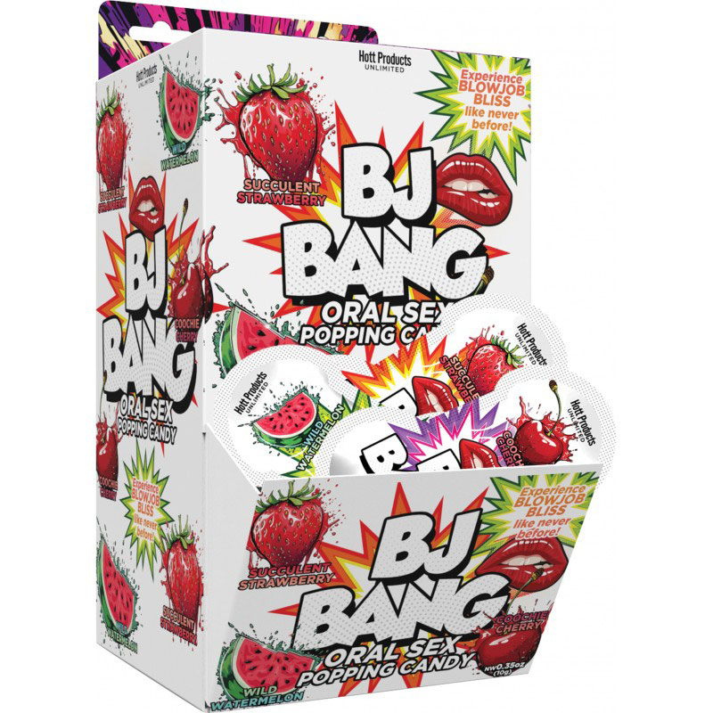 Hott Products - Bj Bang - Oral Sex Popping Candy Display - Displays-Bowls & Wall Displays