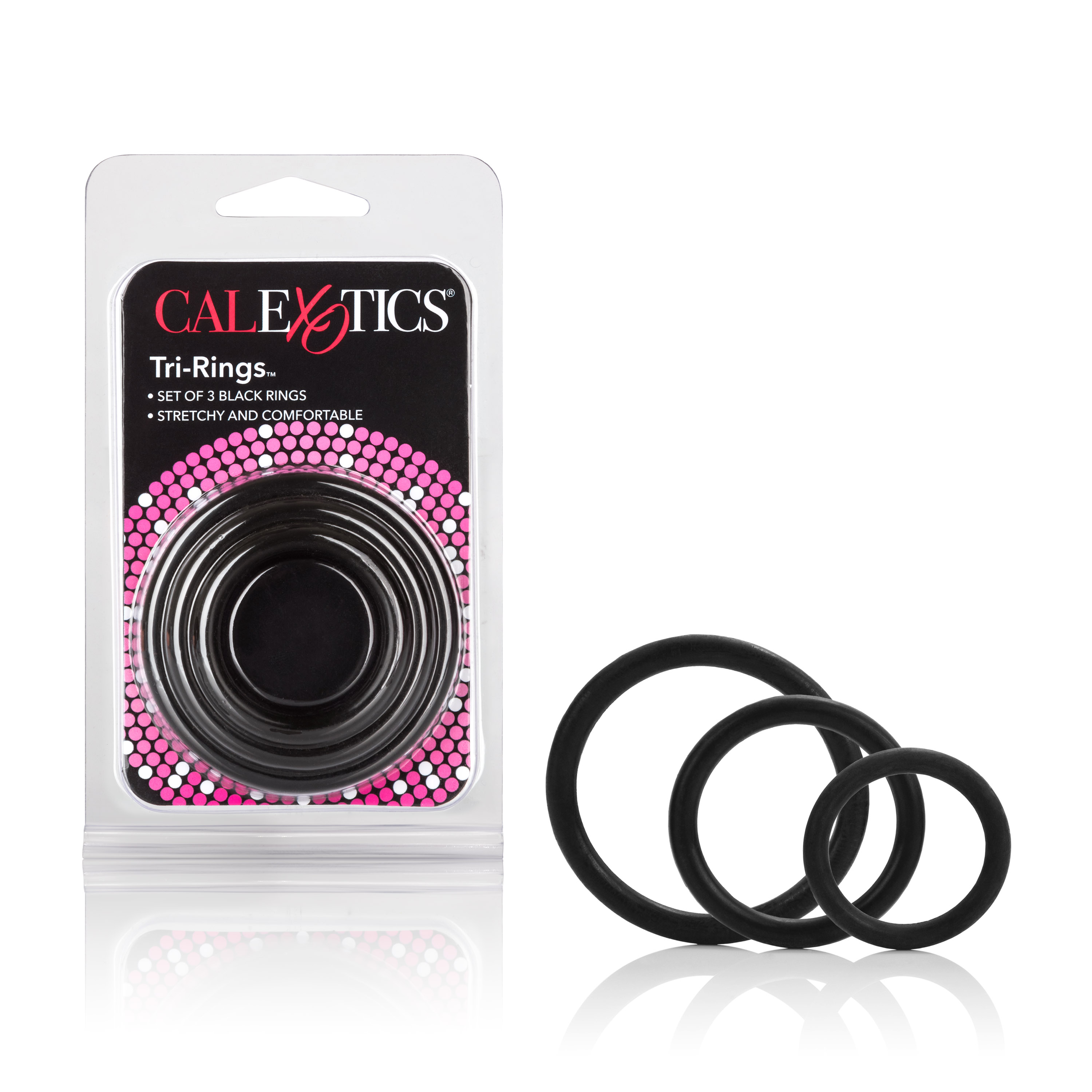 CalExotics - Tri-Rings - Black - Cockrings