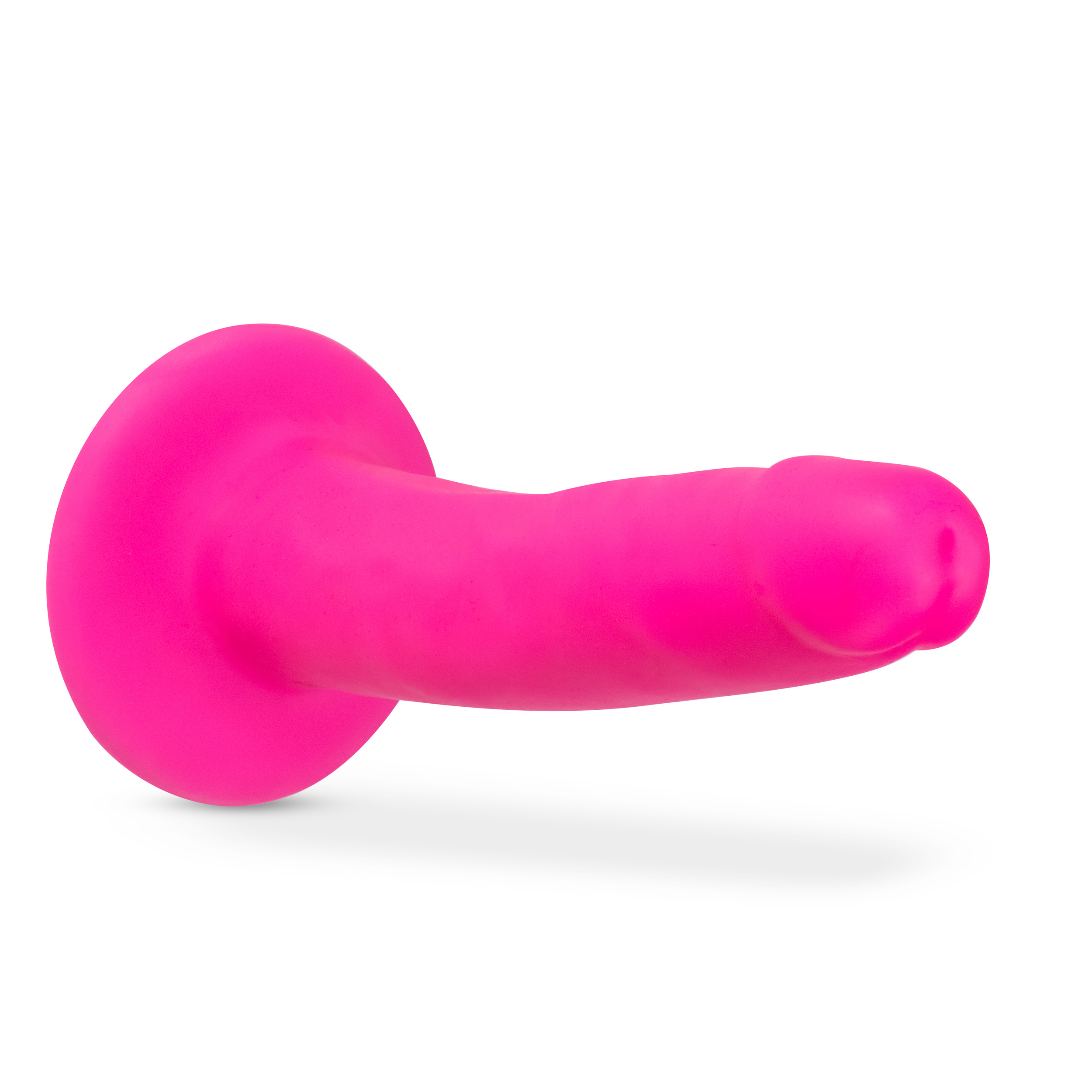 Blush - Neo Elite 6 in. Silicone Dual Density Dildo Neon Pink - Dildos - Silicone