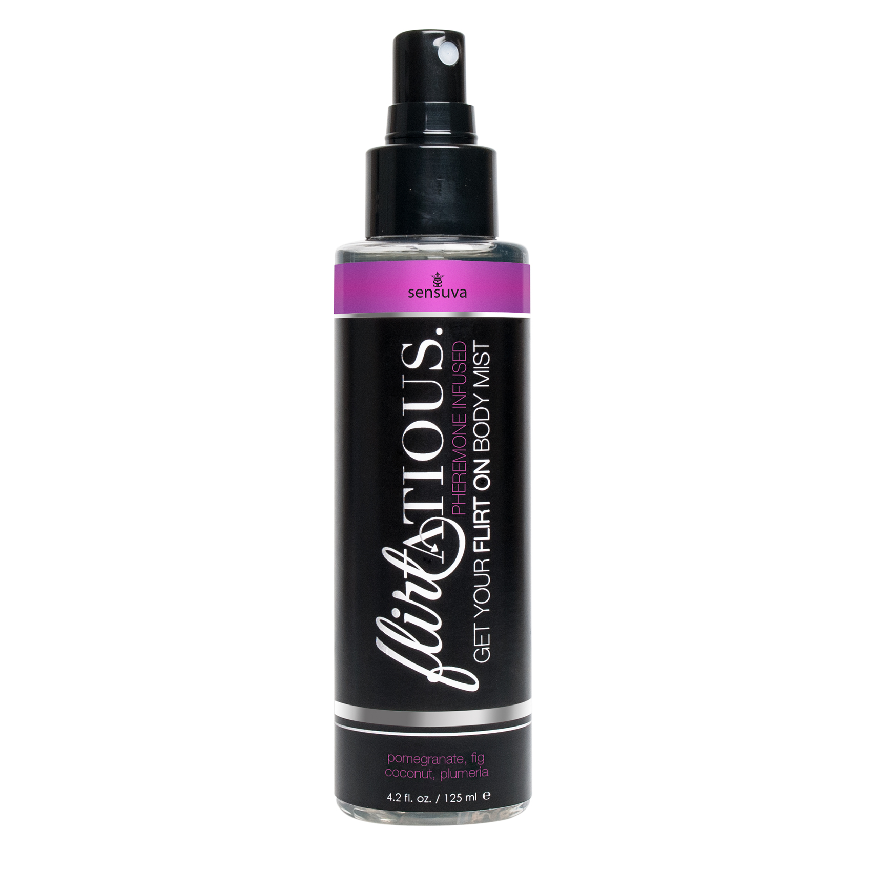 Sensuva - Flirtatious Pheromone Infused Body Mist - Pomegranate, Fig, & Plumeria - 4.2 fl.oz /125ml - Bath & Body