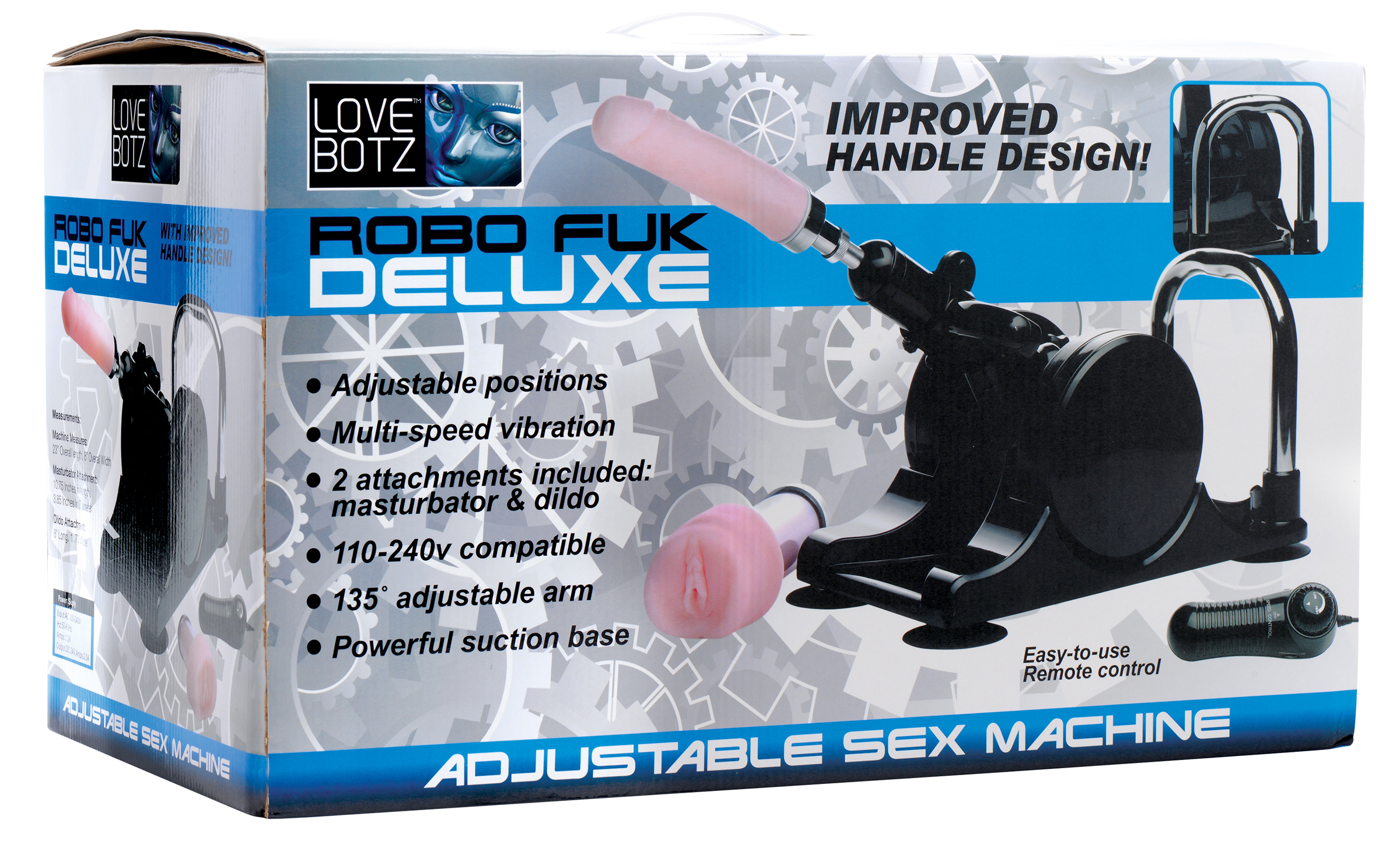 XR Brands - Lovebotz Robo Fuk Deluxe Adjustable Sex Machine - Bedroom Play Gear
