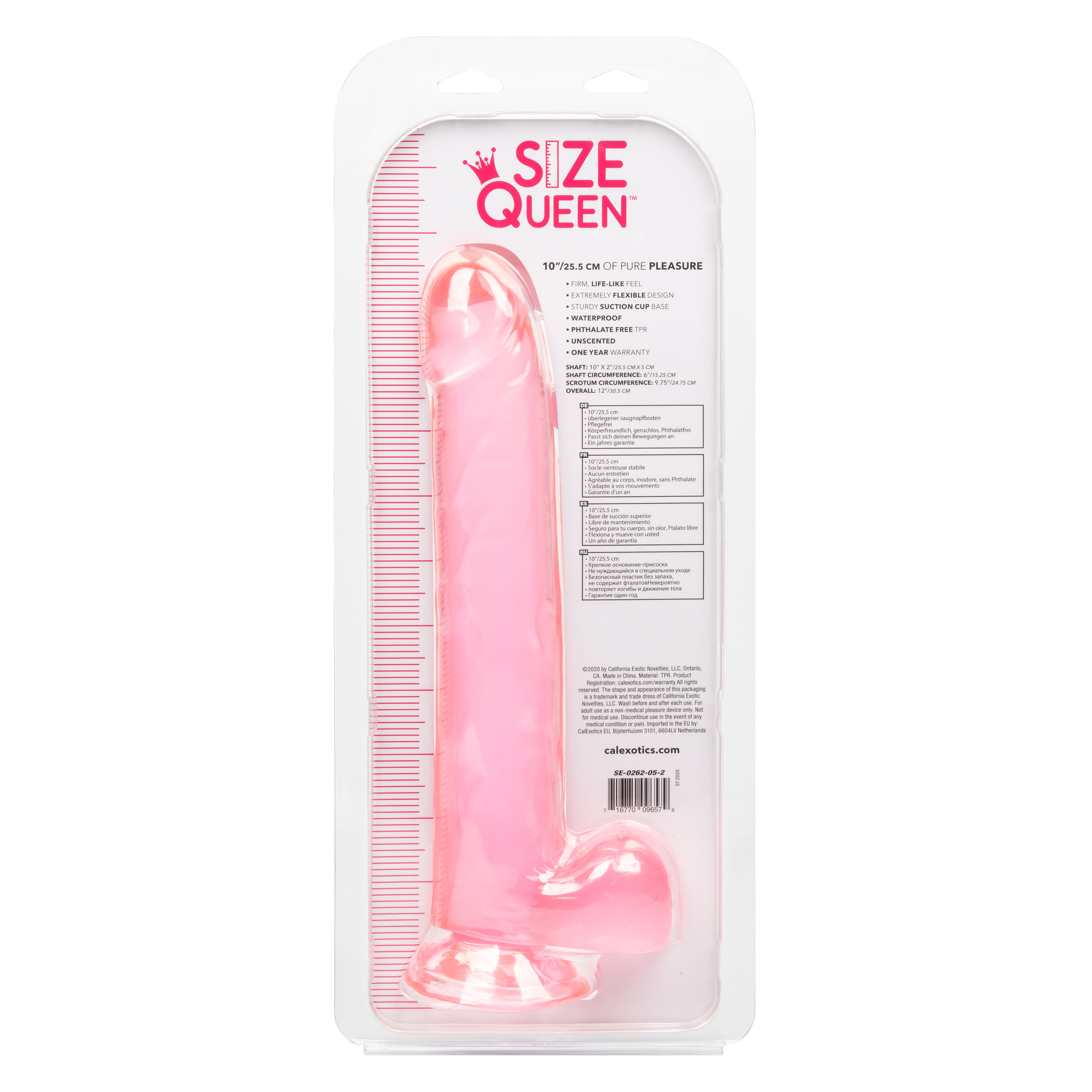 CalExotics - Size Queen 10 inch/25.5 Cm - Pink - Dildos
