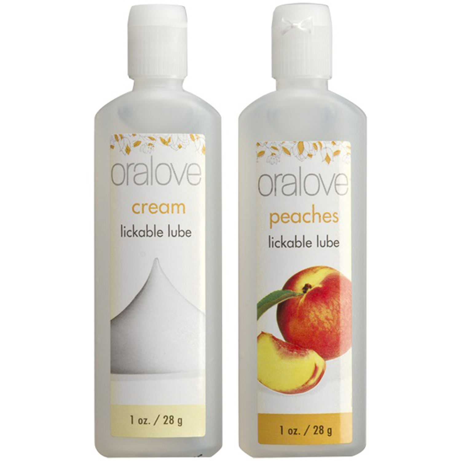 Doc Johnson - Oralove Delicious Duo Peaches and Cream - Supplements & Enhancers - Liquid