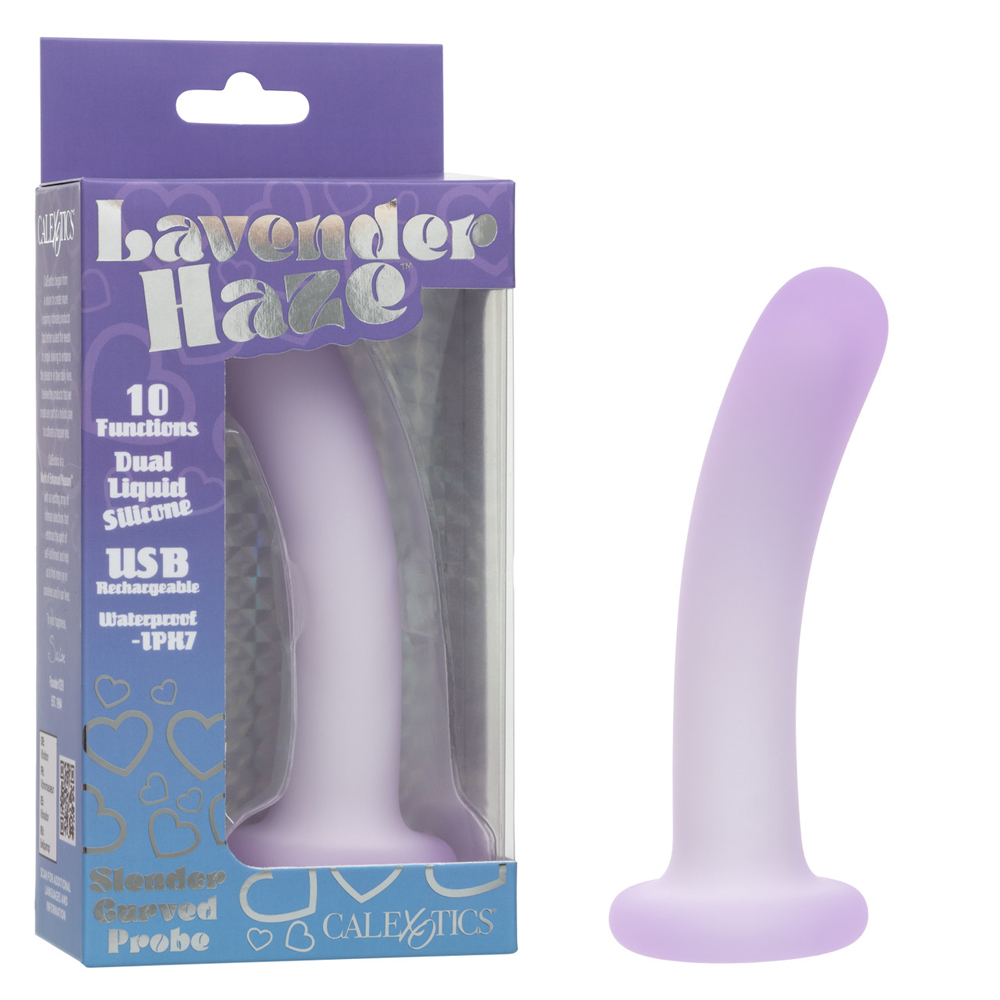 CalExotics - Lavender Haze Slender Curved Probe - Purple - Anal Toys & Stimulators