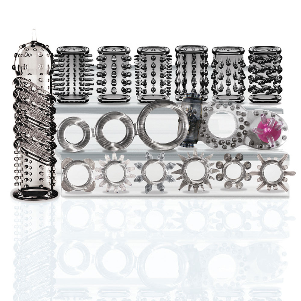 Icon Brands Try-Curious Cock Ring & Sleeve Set