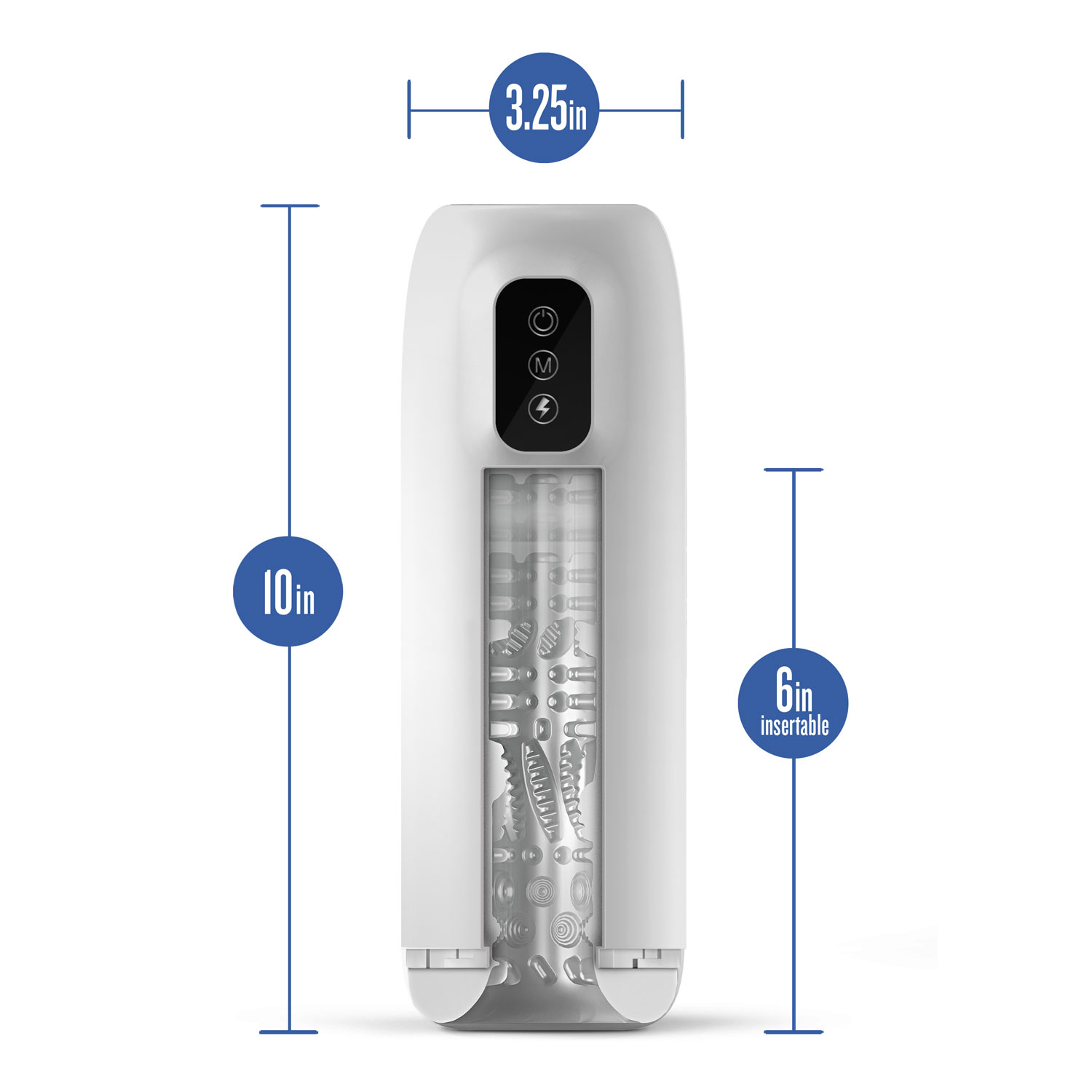 Blush - M for Men - Robo-Bator - White - Masturbation Aids for Males