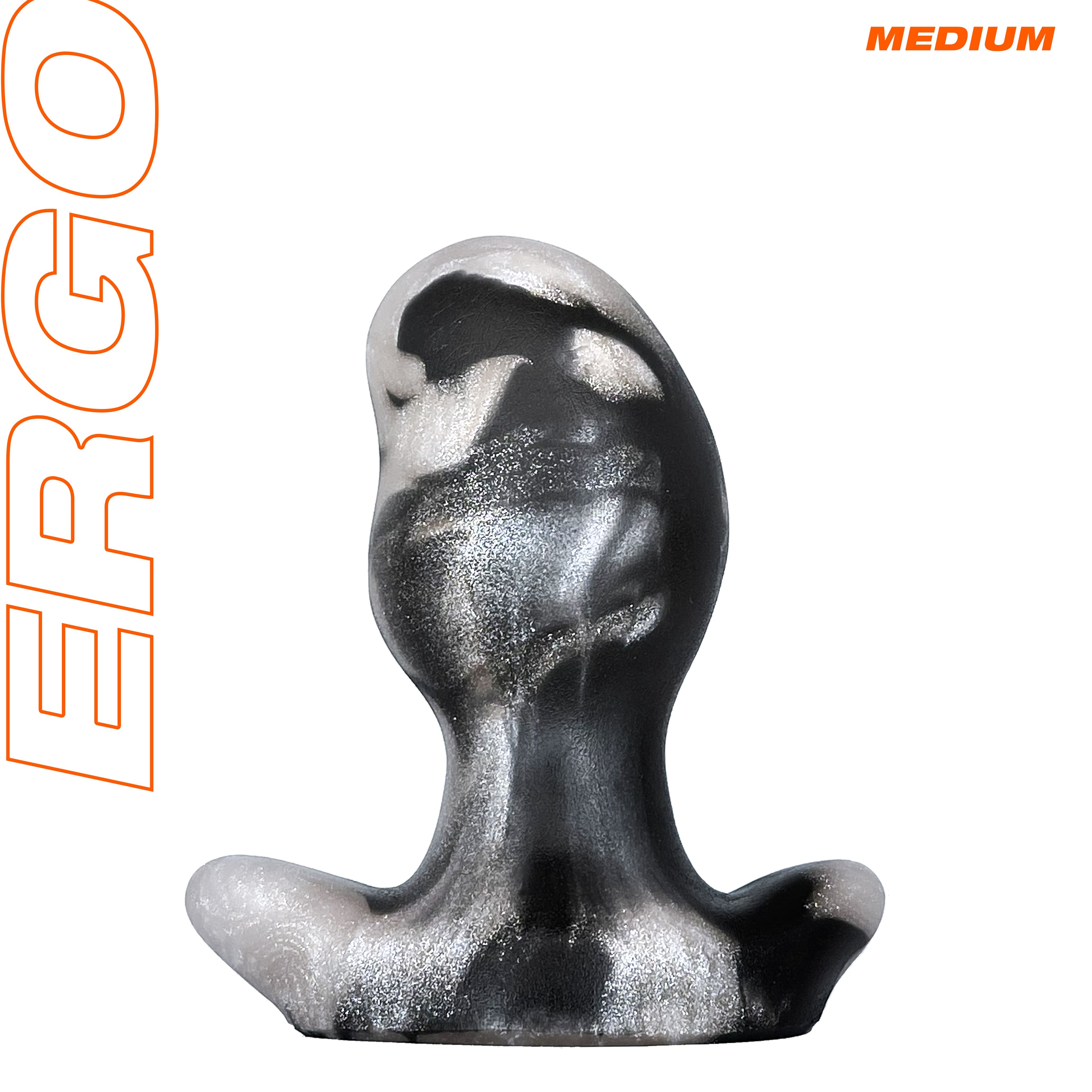 Oxballs - Ergo Butt Plug - Medium - Platinum Swirl - Anal Toys & Stimulators